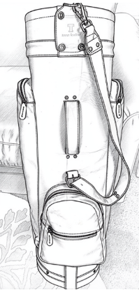 Full-Grain Premium Leather Golf Bag.  Available- See Bags For Purchase.