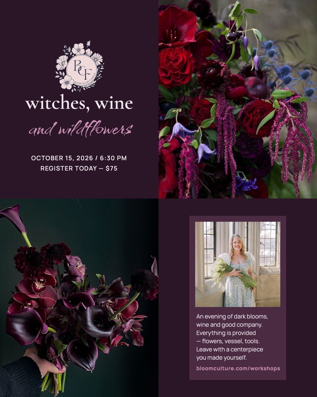 Witches, Wine & Wildflowers