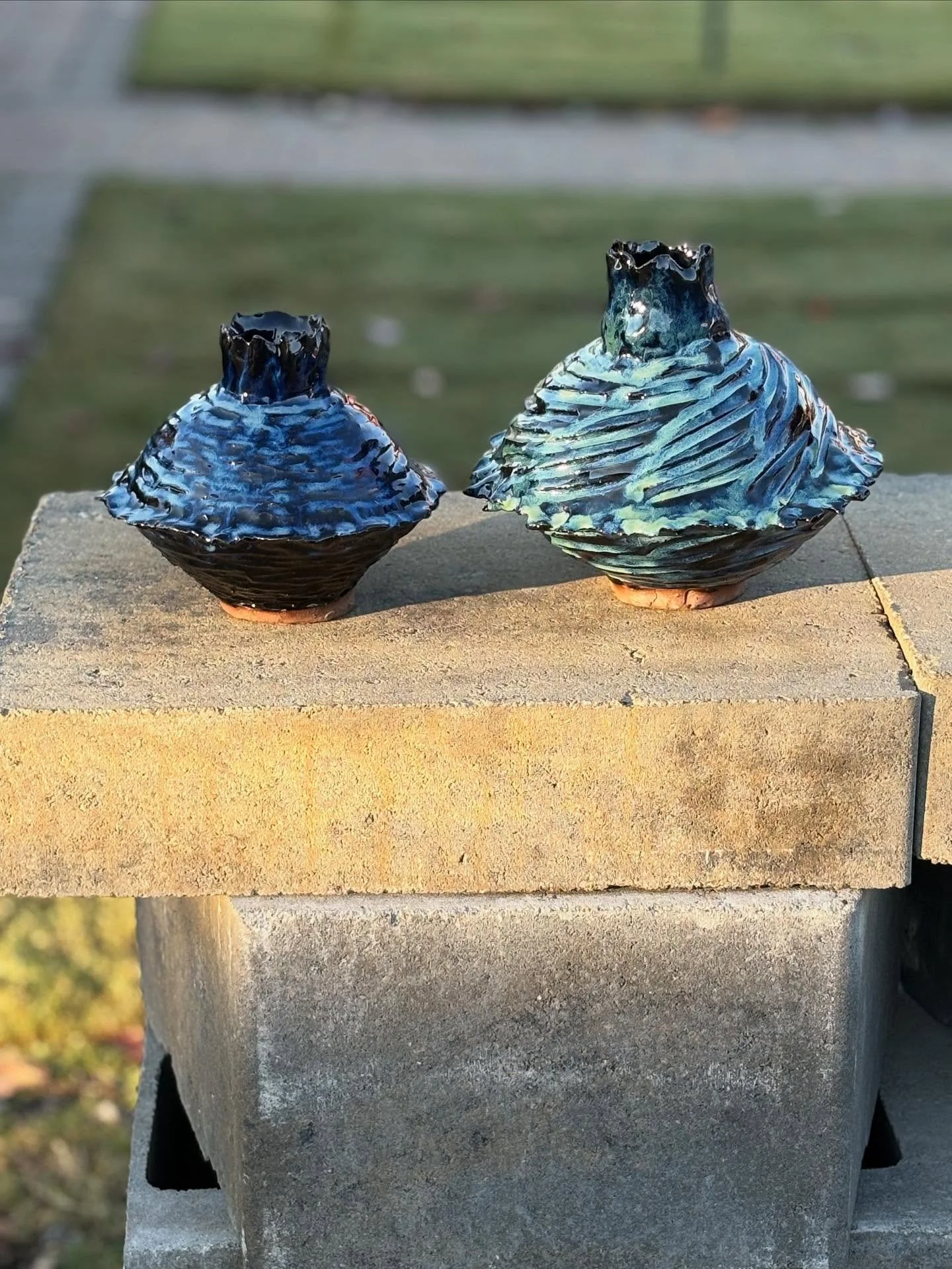 My tribute to the moon jar: the UFO jar. Two are here during @raleighkfoodfestival at the NC State Farmers Market this weekend.

My booth is just past the end of the main building, outside in the sun. I&rsquo;ll be there desperately trying to avoid e