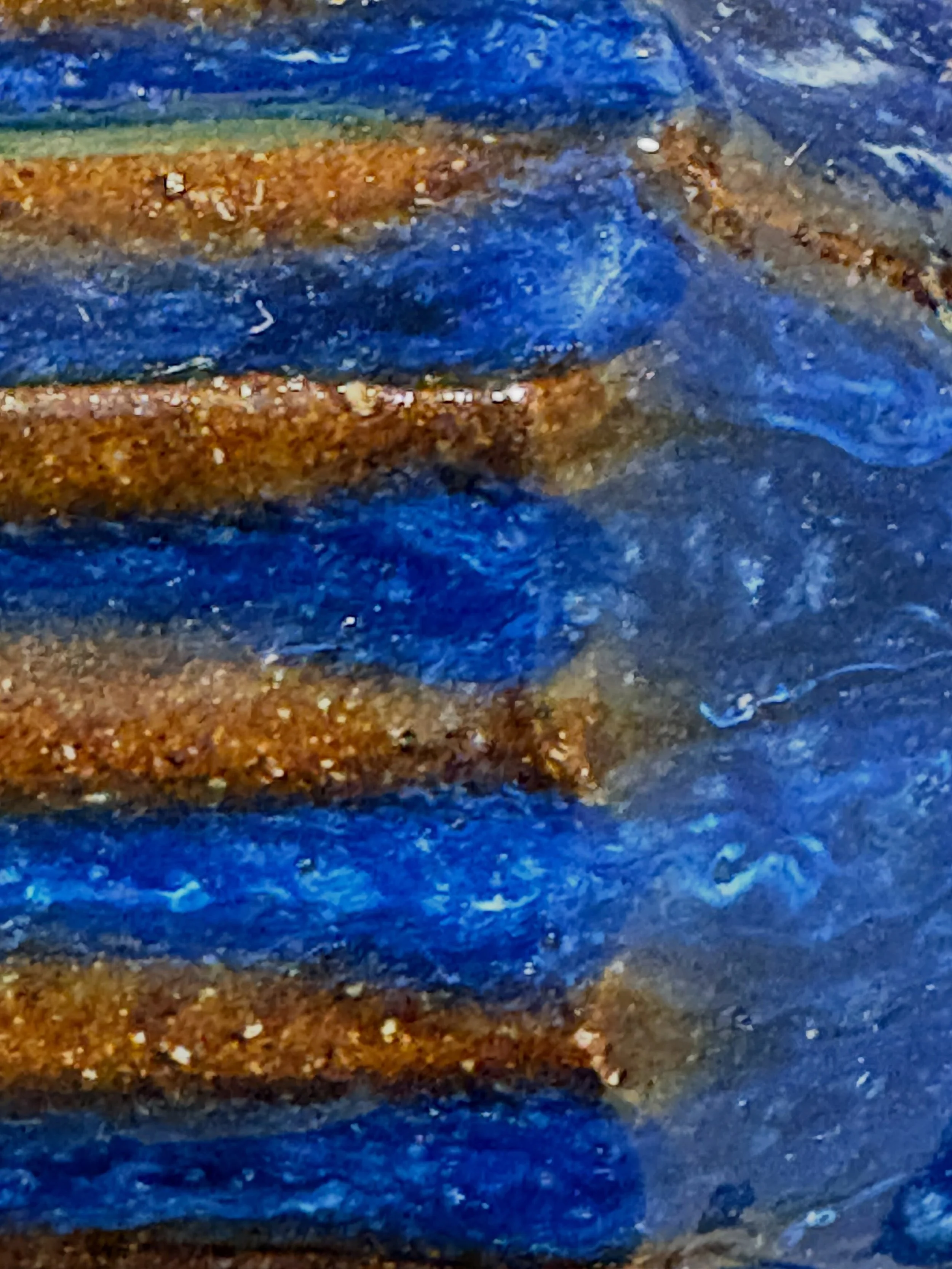 Another assortment of textures and colors to enjoy. What do these call to mind for you?

I return to the NC State Farmers Market this weekend, July 31-August 2, after a week away. Please partake in the re-homing clearance sale... unless you know a mo