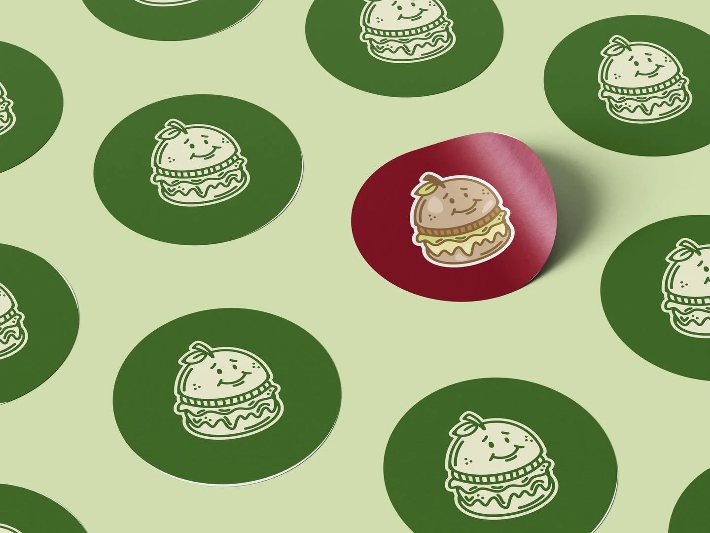 Passion project stickers for Lettuce Eat 🥬✨🍔 

#burger #fastfood #mockup #graphicdesign