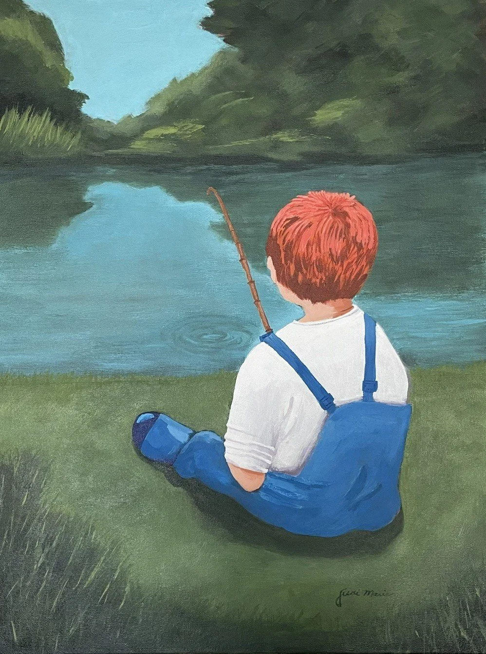 Little Boy in Waders Fishing.jpg