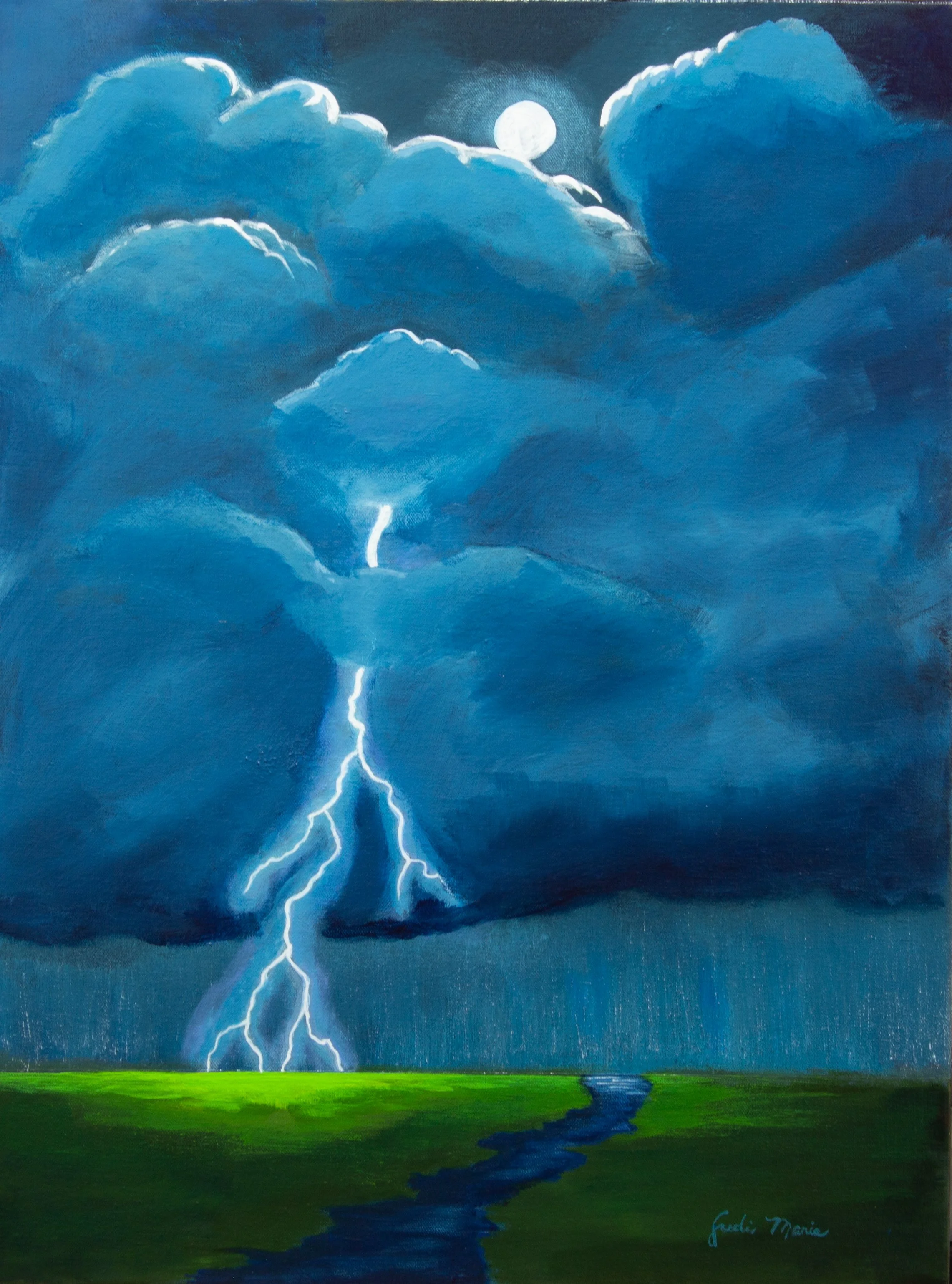Thunderclouds and Lightening