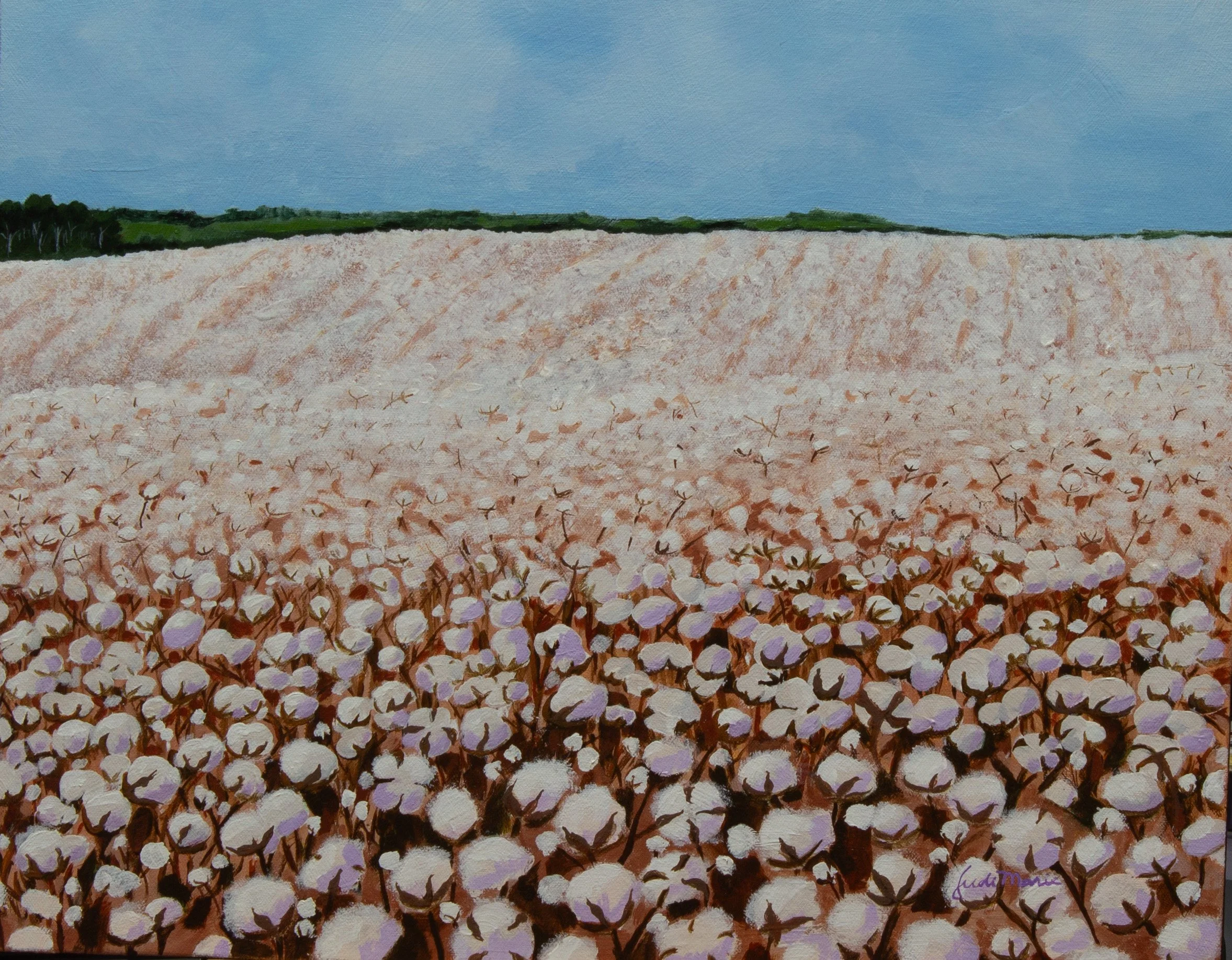 Cotton Fields on Midway Road - giclee print