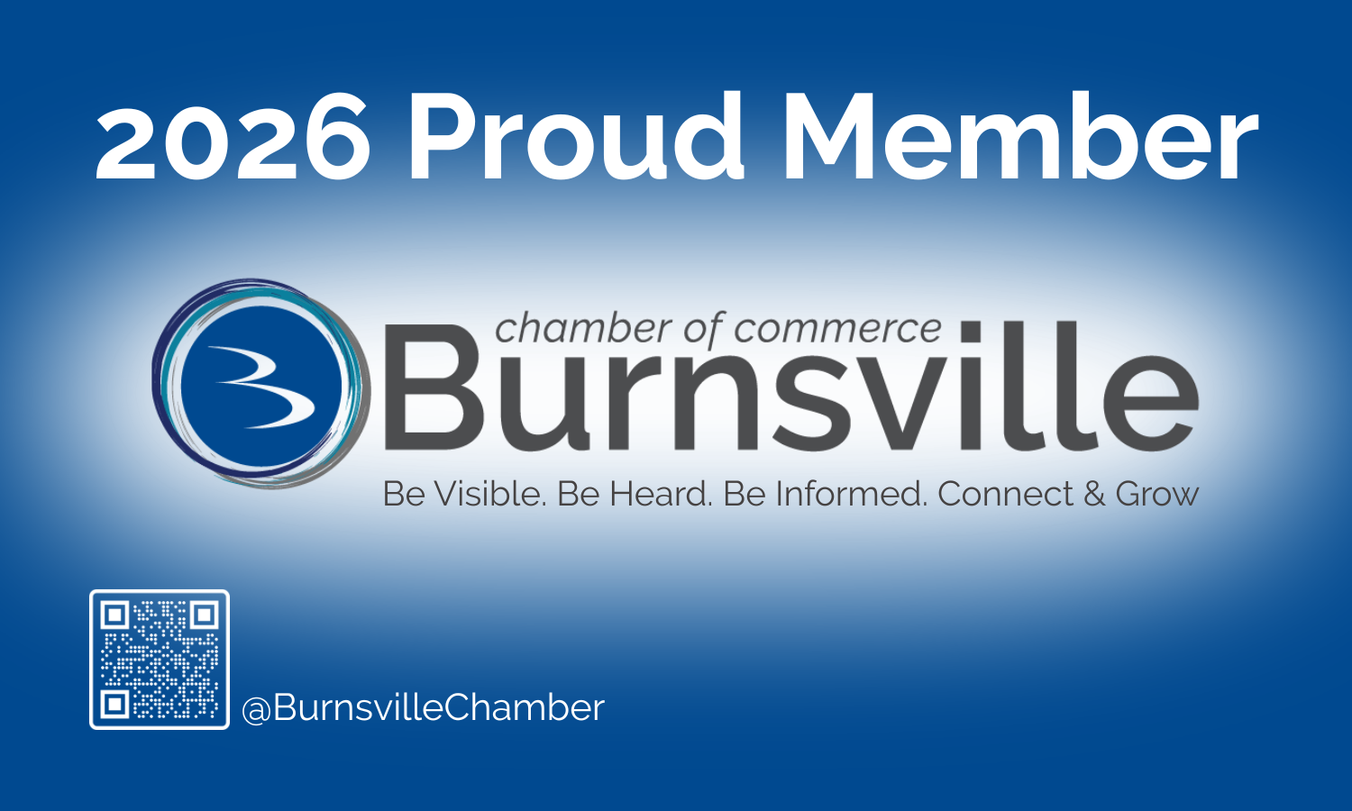 2026 Burnsville Chamber of Commerce Proud Member