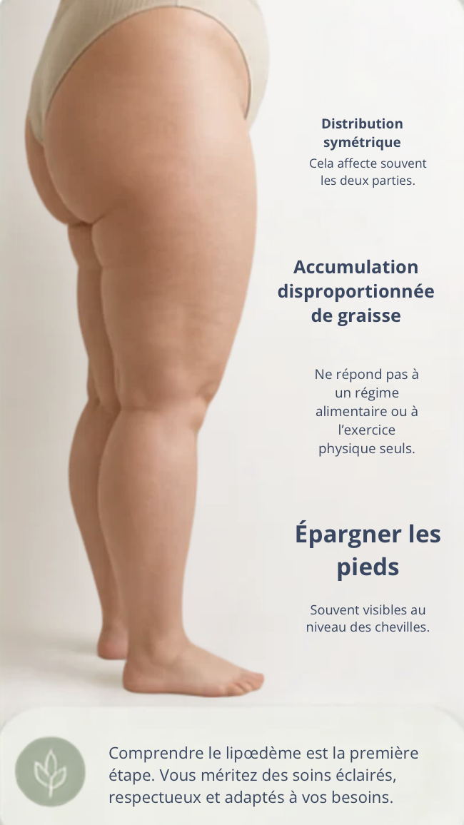 Le lipoedeme : symptômes, diagnostic et rôle de l'alimentation. Guide complet