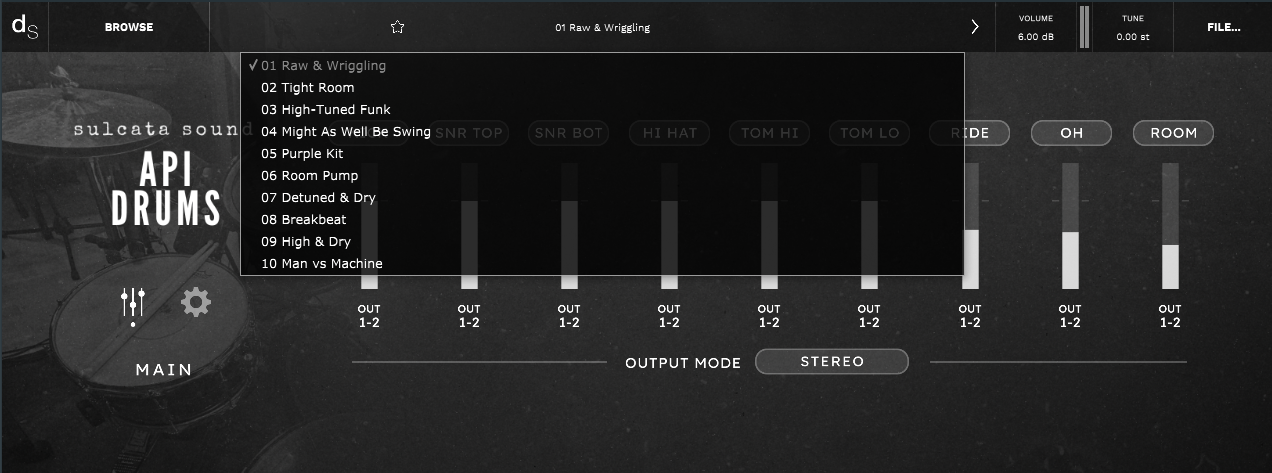 API Drums — sulcata sound