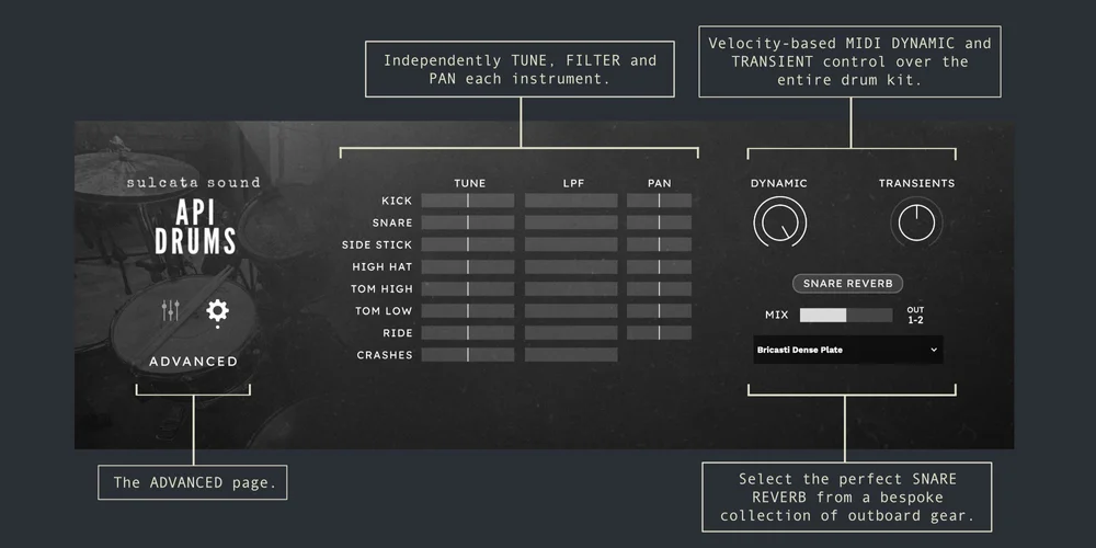 API Drums — sulcata sound