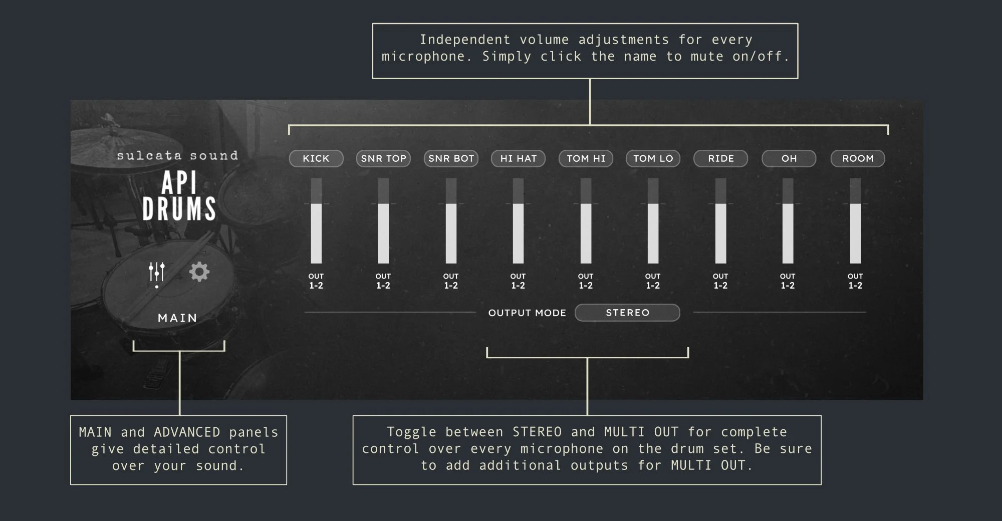 API Drums — sulcata sound