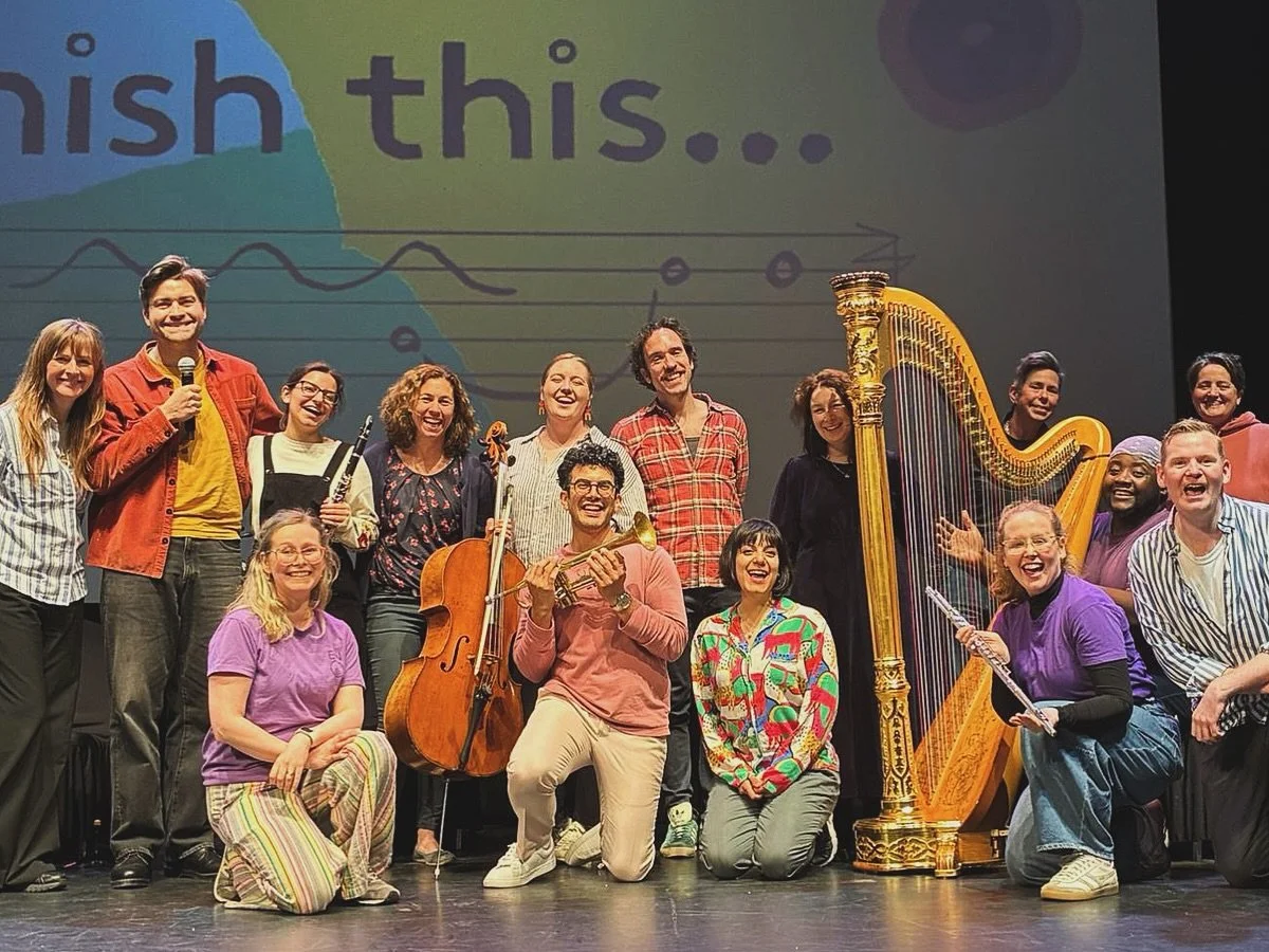 A really lovely few days working with ENO&rsquo;s &lsquo;Finish This&hellip;&rsquo; team. An absolutely brilliant opera and composing project for primary school children 💫 
Haven&rsquo;t been doing much outreach lately and I&rsquo;ve really missed i