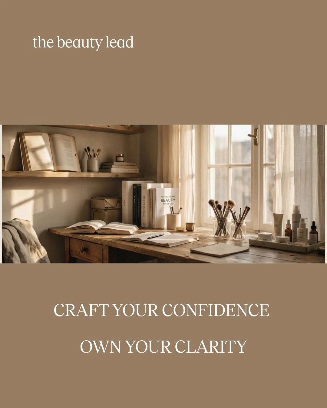 Craft your confidence. Own your clarity.

Confidence doesn&rsquo;t come from knowing everything.
It comes from understanding what you stand for, and how you deliver it.
In beauty education, clarity is what transforms knowledge into impact.
It shapes 