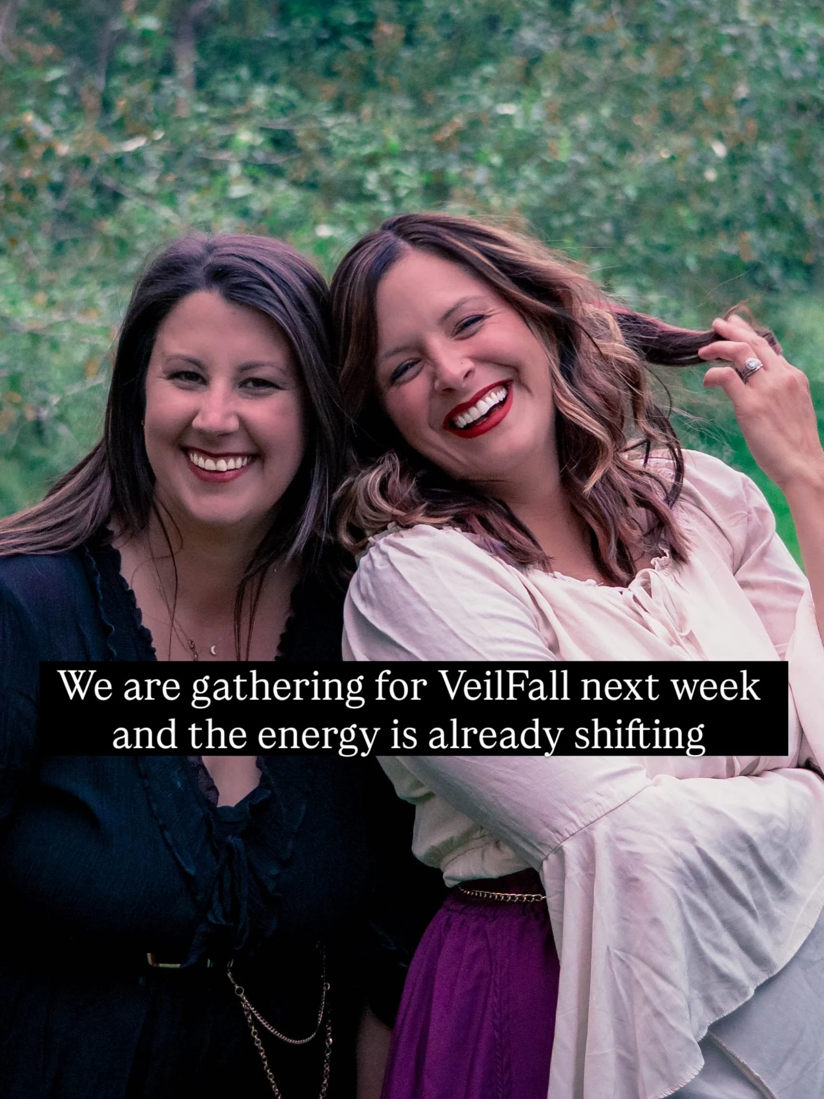 Nestled just outside of Glacier National Park, in the forest and mountains of Montana, we are gathering in sisterhood to let the veil fall between worlds. 

Joy, laughter, connection, feasts, fire and moonlight.

And together we delight in what it is