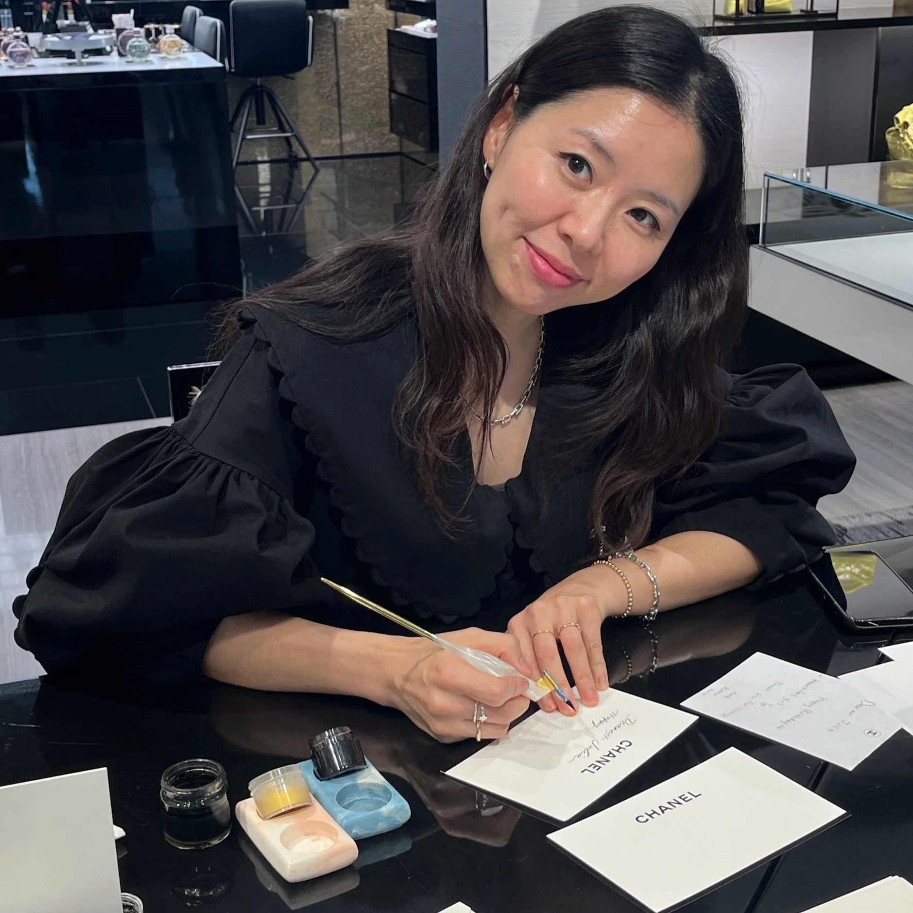 Chanel's Beverly Hills boutique on site calligraphy