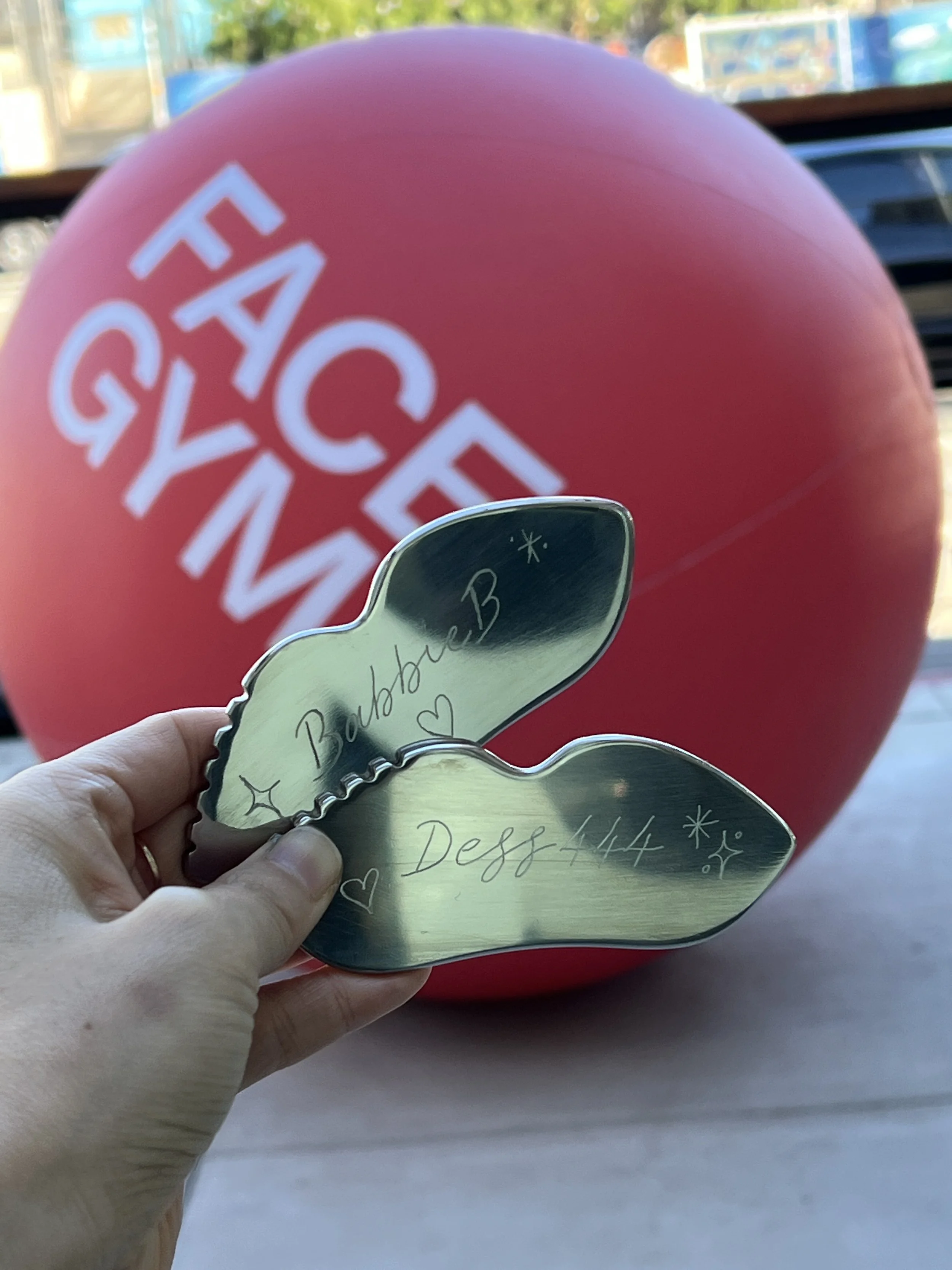on-site engraving for beauty brand event at FaceGym in Silver Lake, Los Angeles
