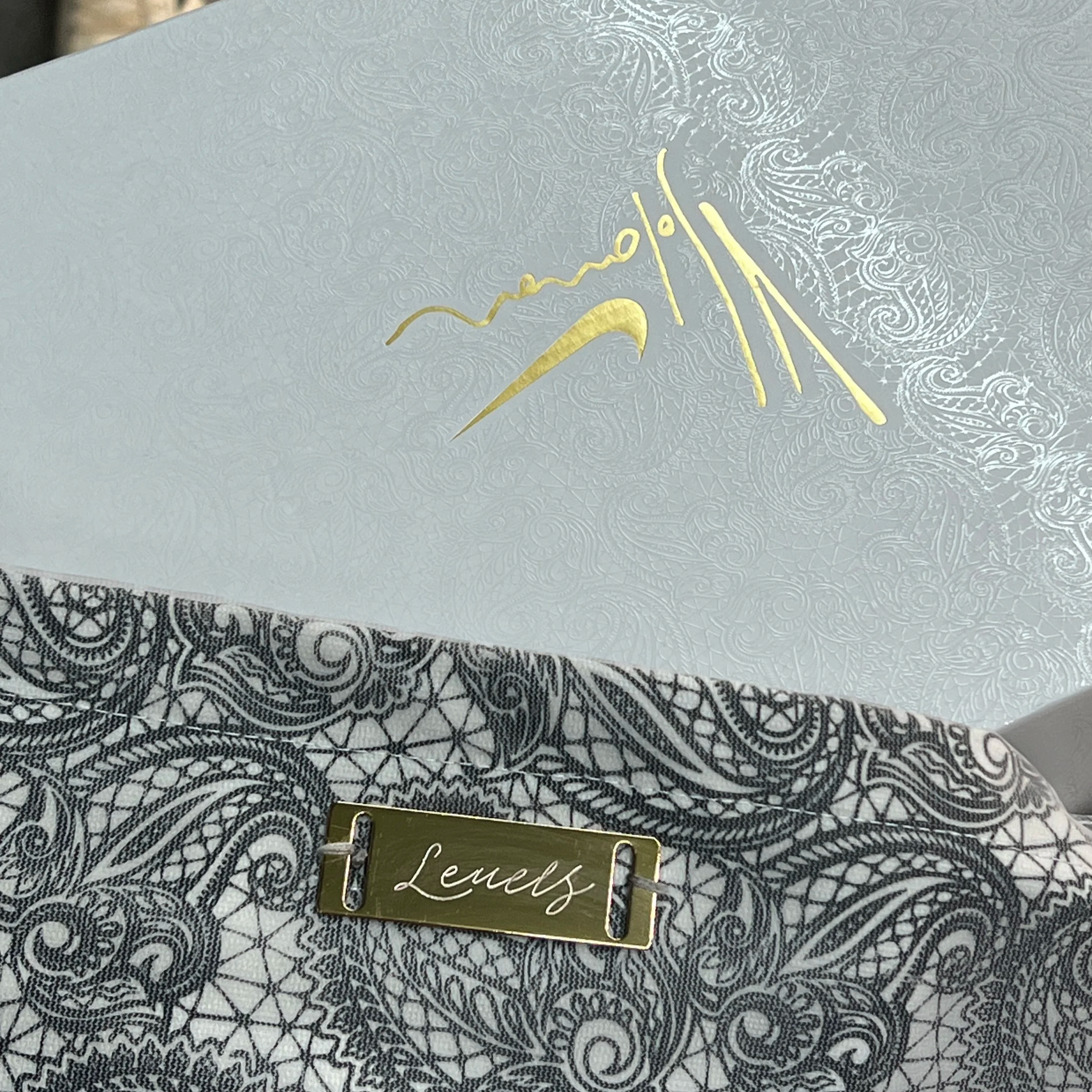 On-site live engraving by Los Angeles event calligrapher at Nike x Victor Solomon launch event on Melrose