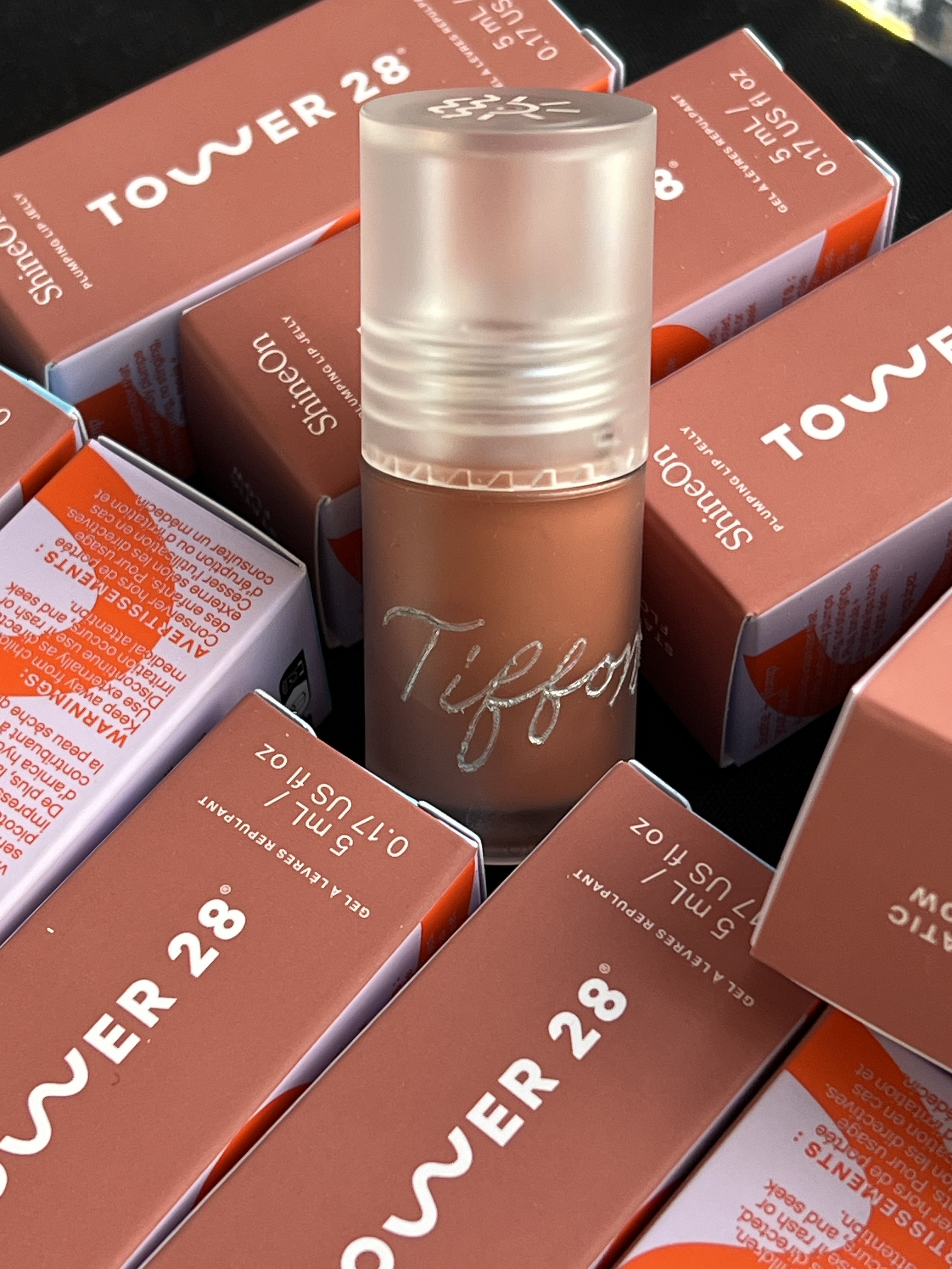 Tower 28 Lip Oil Engraving event