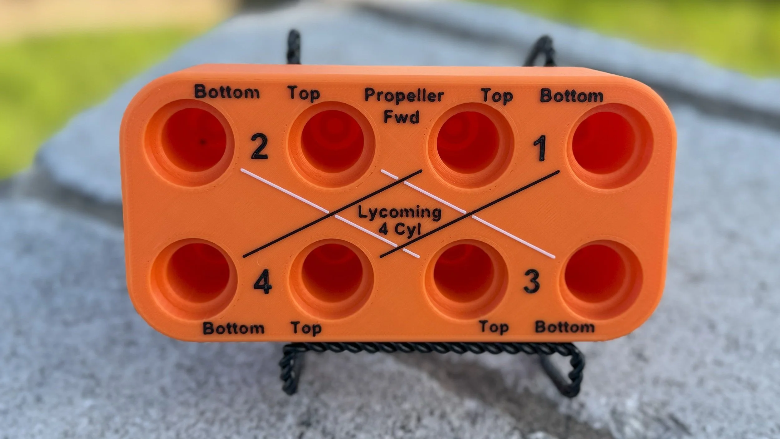 4-Cyl Lycoming Multi Short - Spark Plug Tray