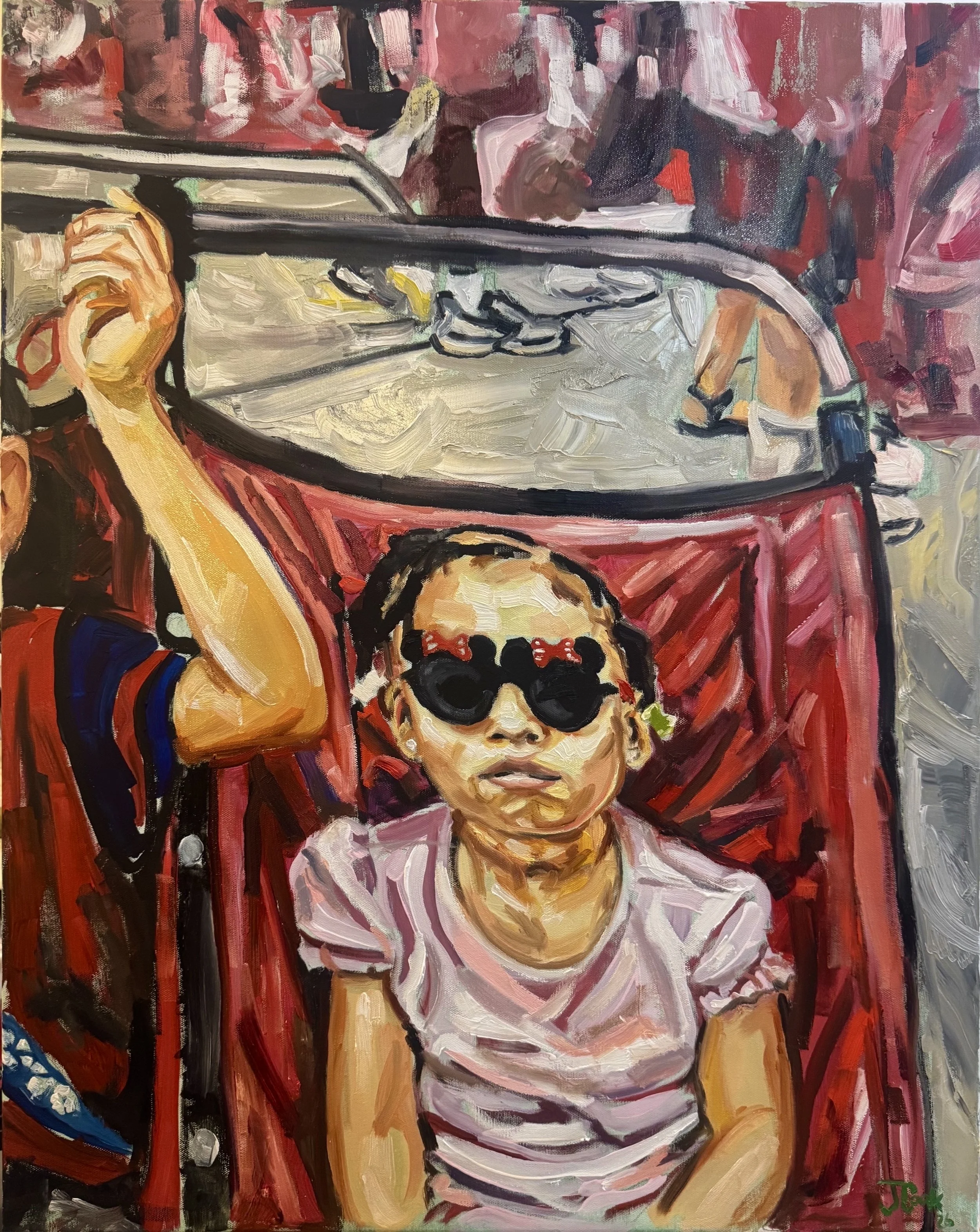 Strollin (2026) oil on 24 x30 