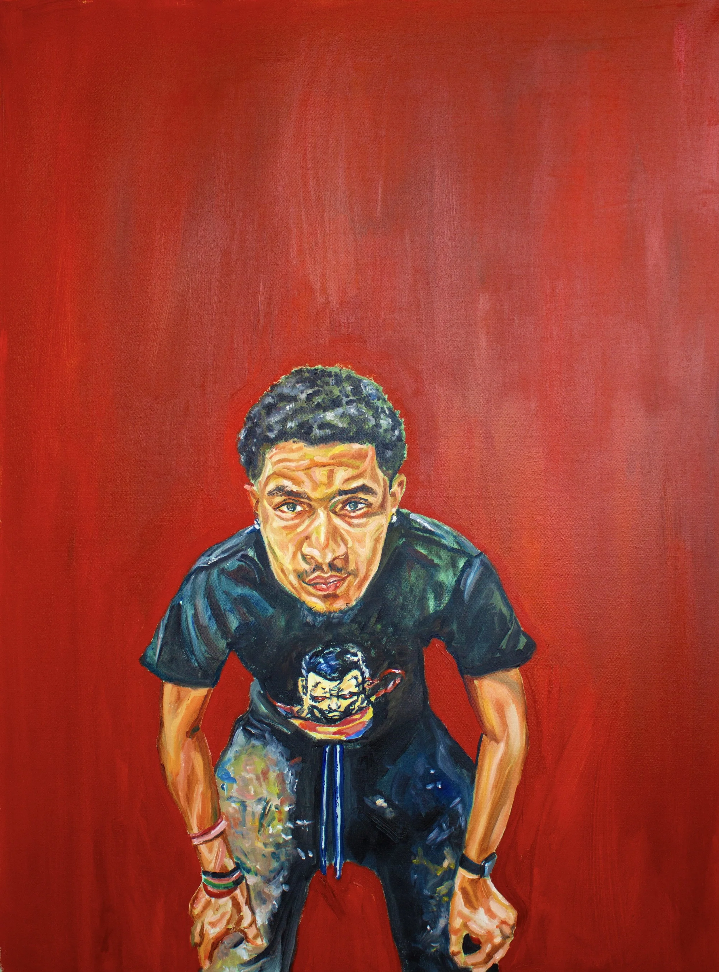 Finishing Touches (2025) oil on 36 x 48