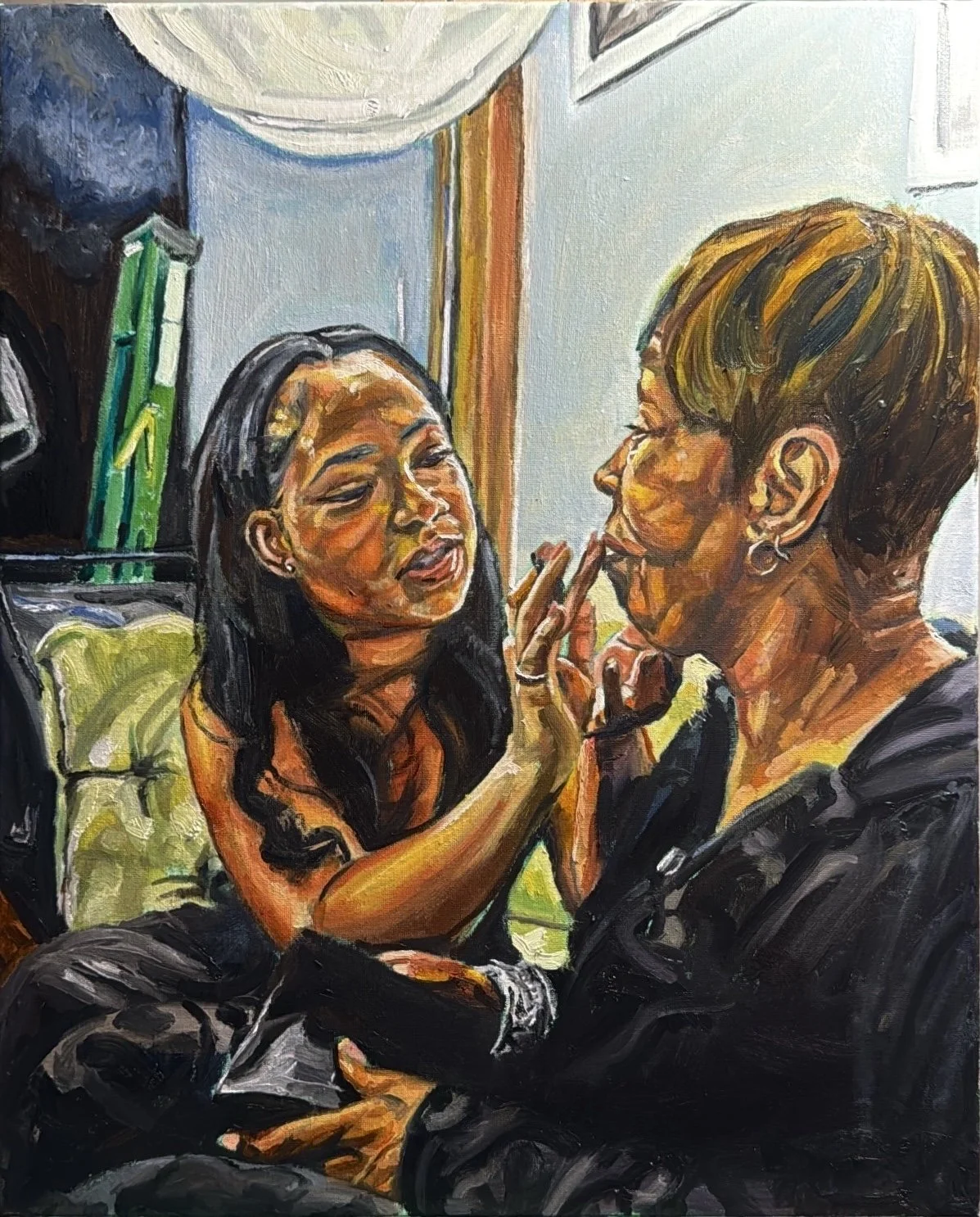 Touch Up. Oil on 16 x20 canvas 