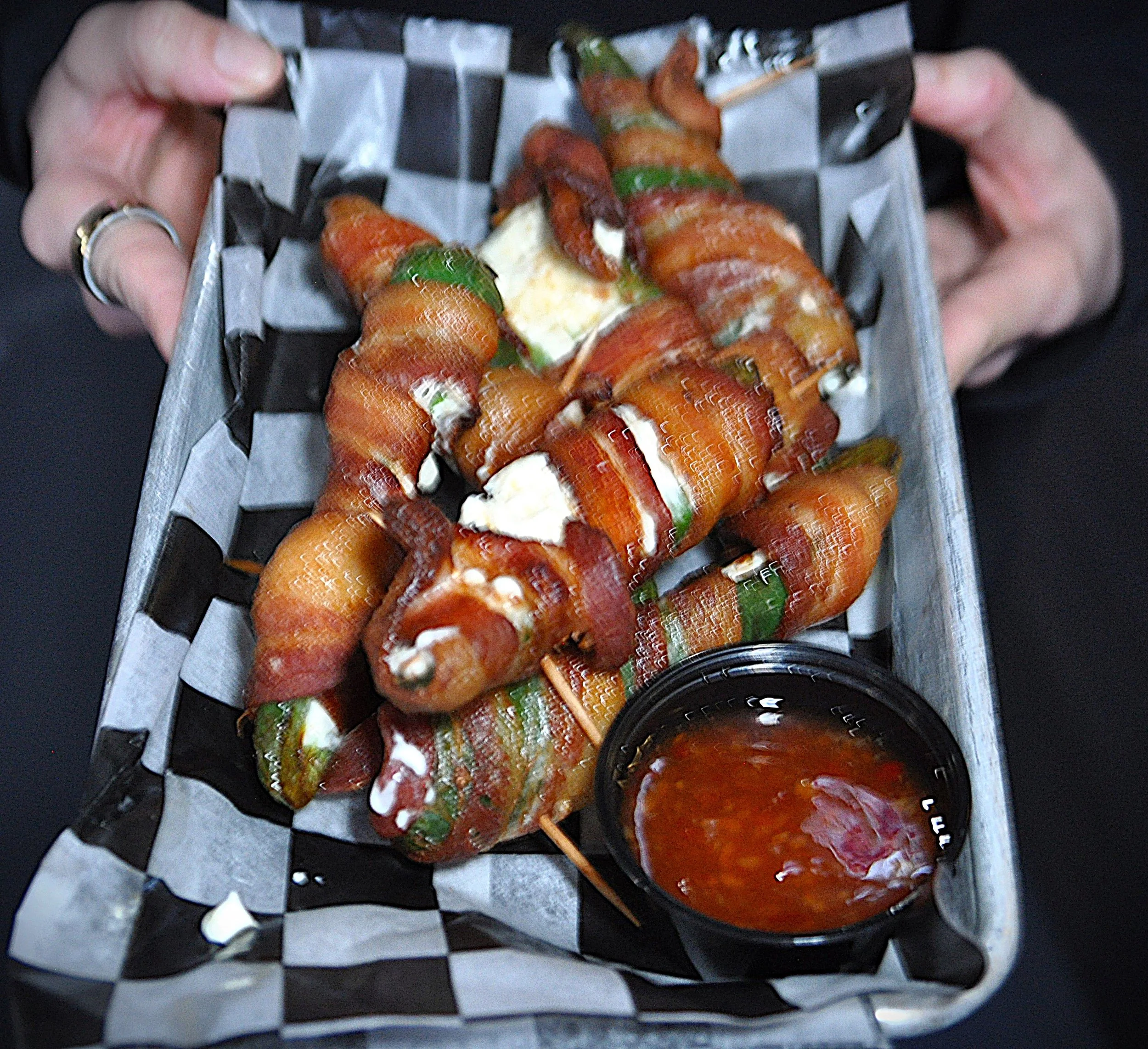 Westown Tap Bar and Restaurant West Des Moines Bacon Wrapped.JPG