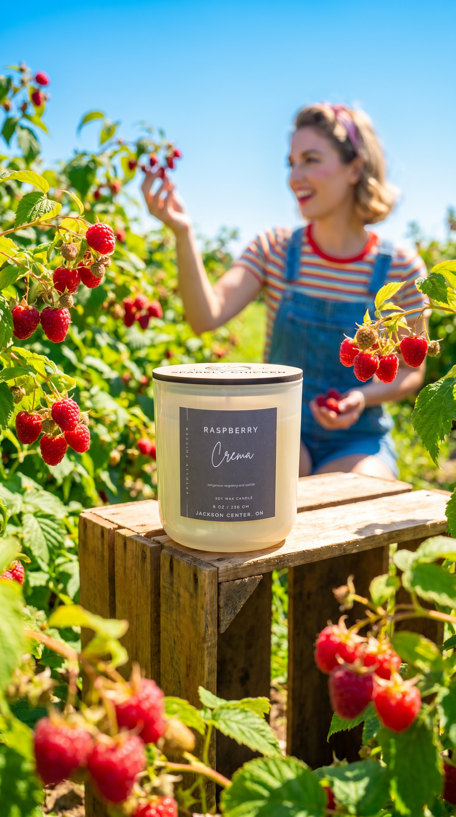Raspberry Crema 9oz Candle