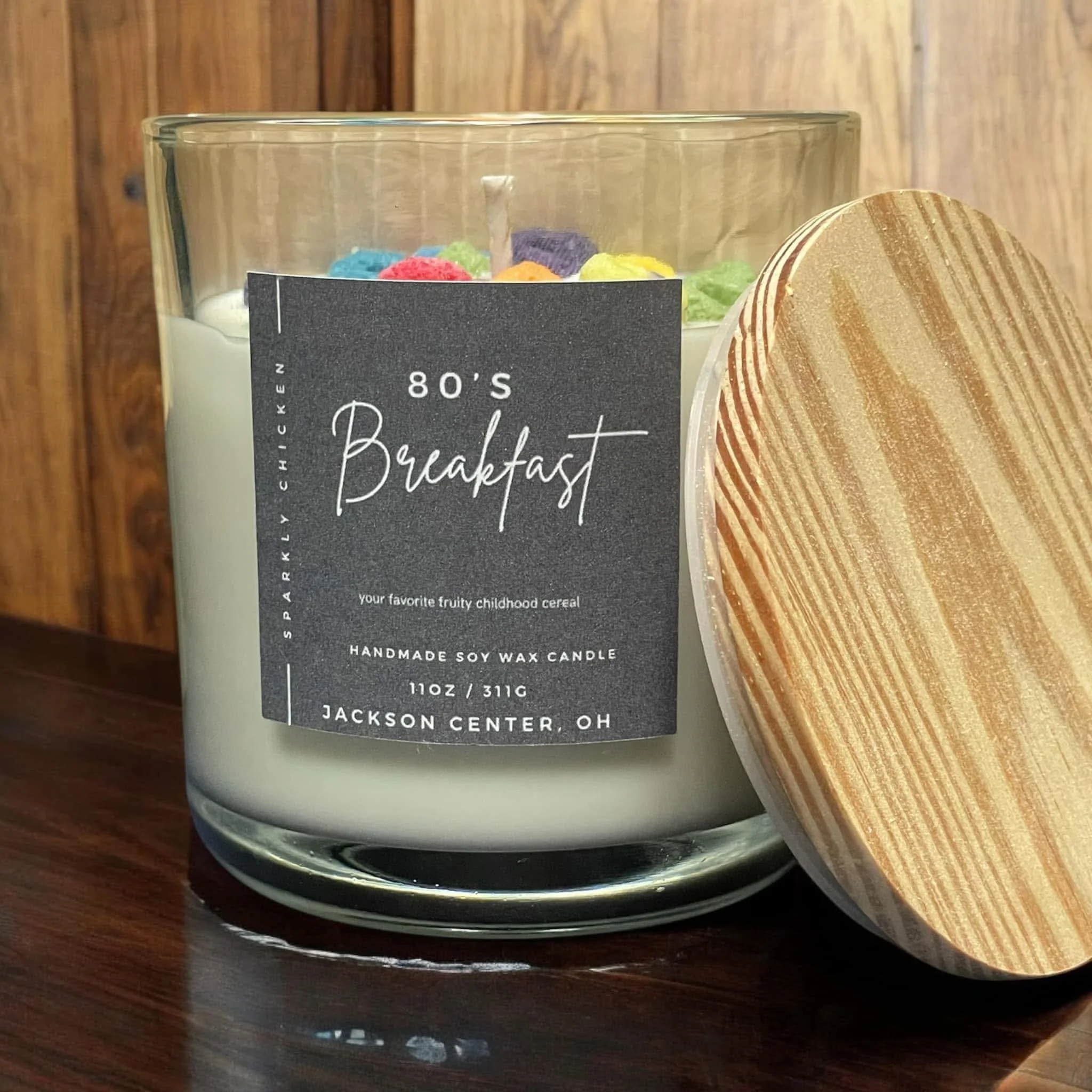 80's Breakfast Candle