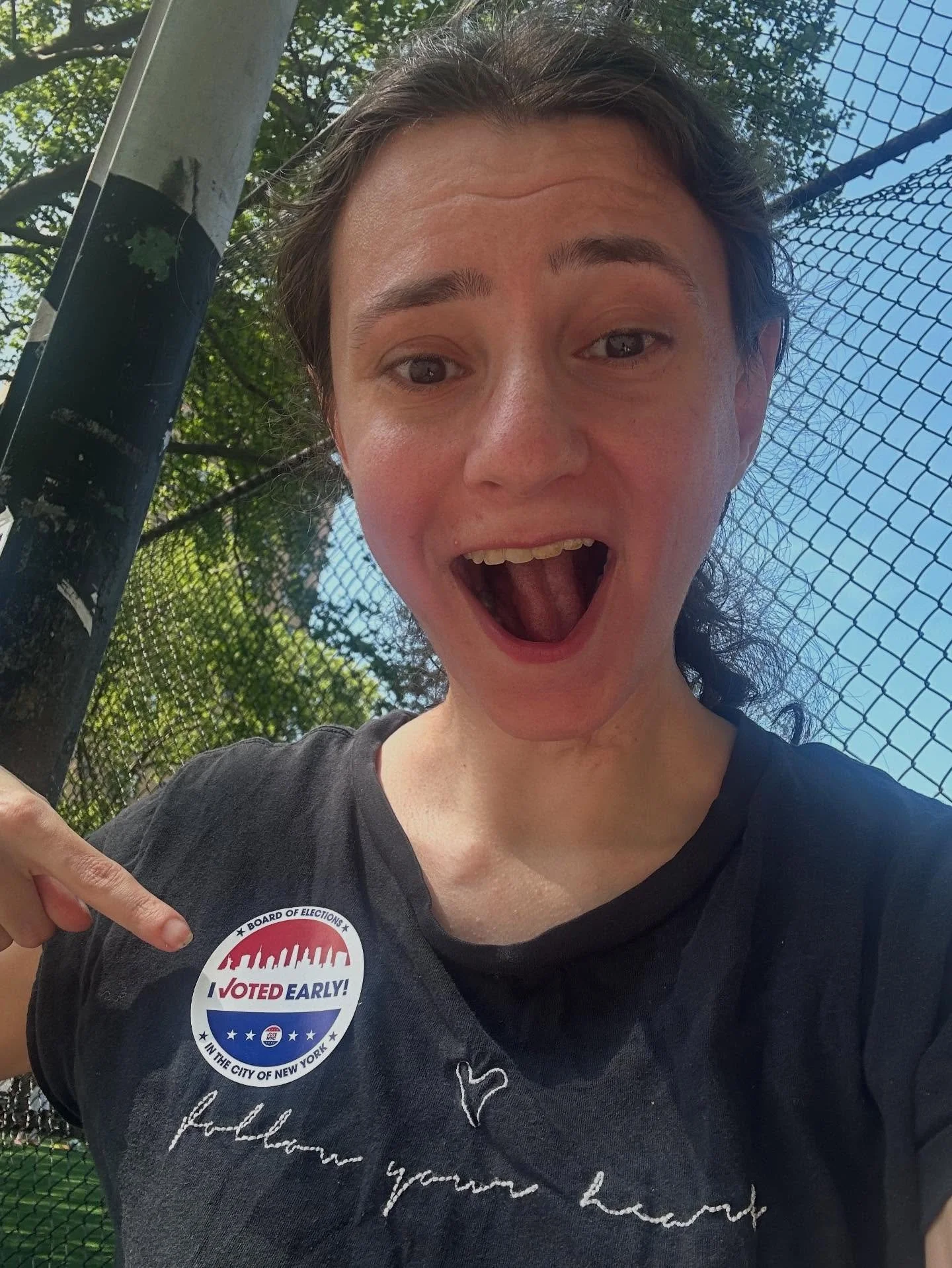I was seeing so many of my friends who early voted and decided to join in the fun today! Get out there and vote NYC! Thank you to all of the women who fought for my right to vote and I will exercise it everytime! Support women on the ballot and every