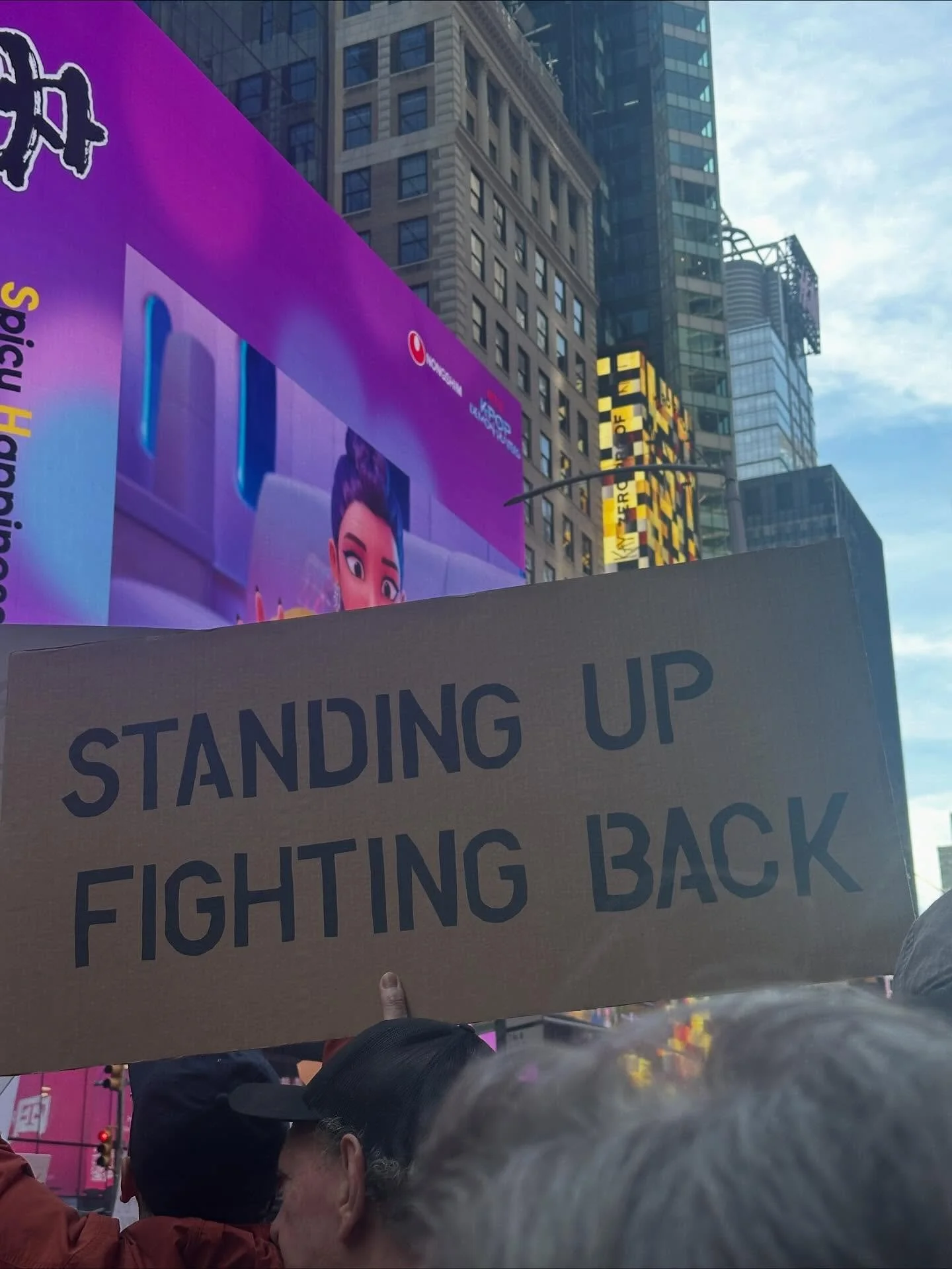 I had a great time marching in the No Kings March with my mom and my friend @ksoloff237 and her mom today in NYC. Thank you to everyone who helped to organize this protest and who showed up! #nokings #nokingsnyc #fdt #resisttrump