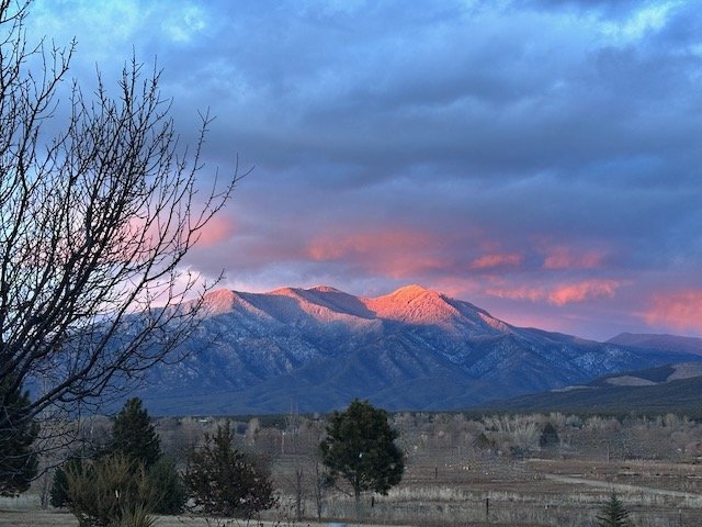 Winter On Harmony Farm In Taos New Mexico