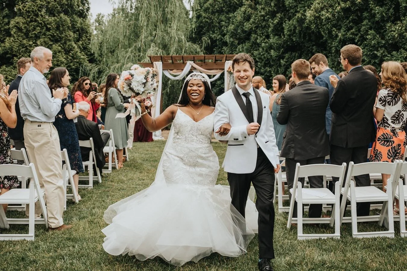 The moment that says&hellip; &ldquo;we nailed it&rdquo;! 

This is always one of my favorite moments of any wedding I&rsquo;ve seen. It&rsquo;s this unique joy that&rsquo;s only reserved for this moment and we love it! 

Makeup: @earthtonesartistry 
