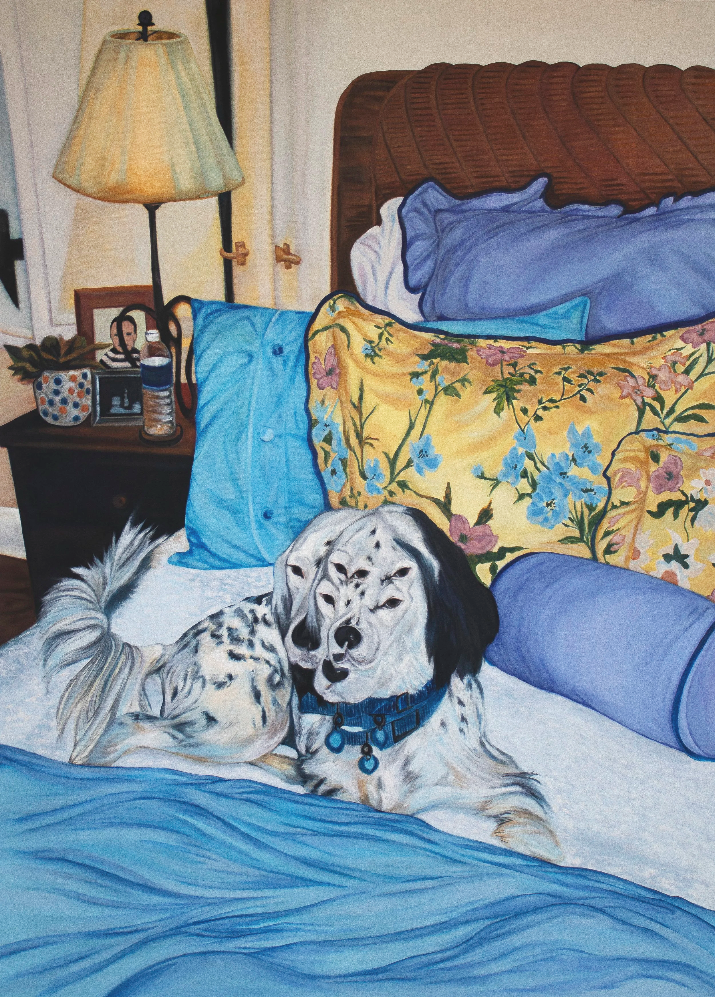 Rabbit, Rabbit, Rabbit, Oil on canvas, 75x54in, 2024 🔴