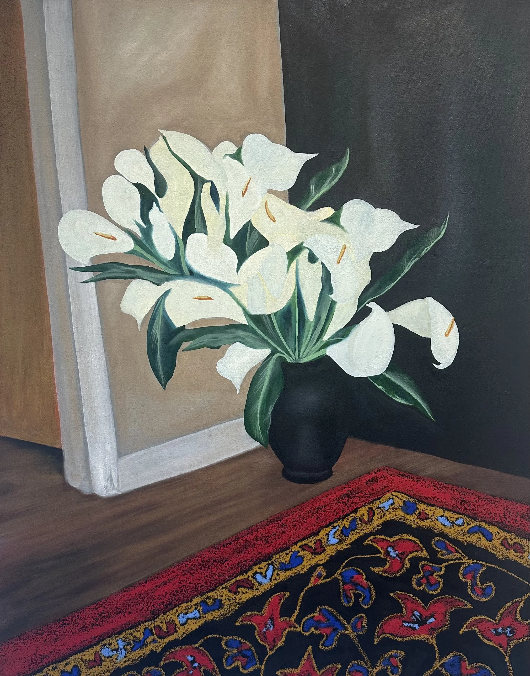 No Legs Left to Stand On, Oil on canvas, 43x34in, 2025