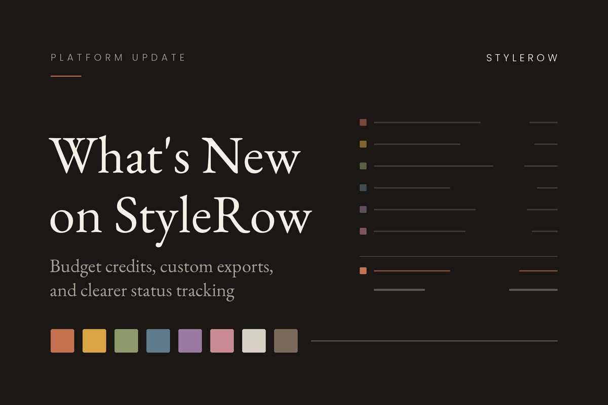 What's New on StyleRow