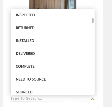 Team Status dropdown showing Installed and Delivered as separate options