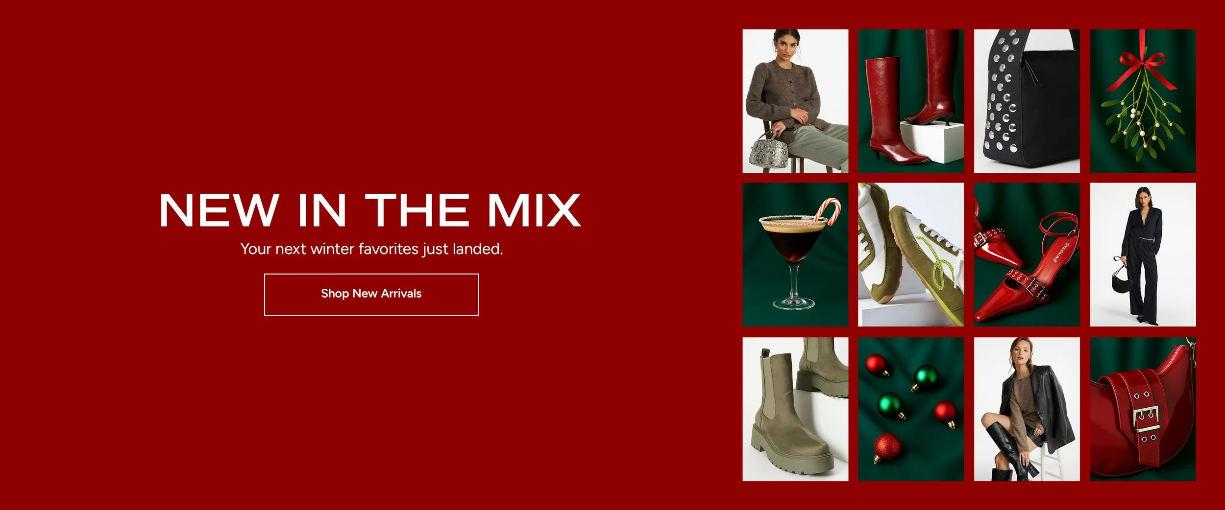 New Arrivals Holiday 2025 Desktop Homepage Banner