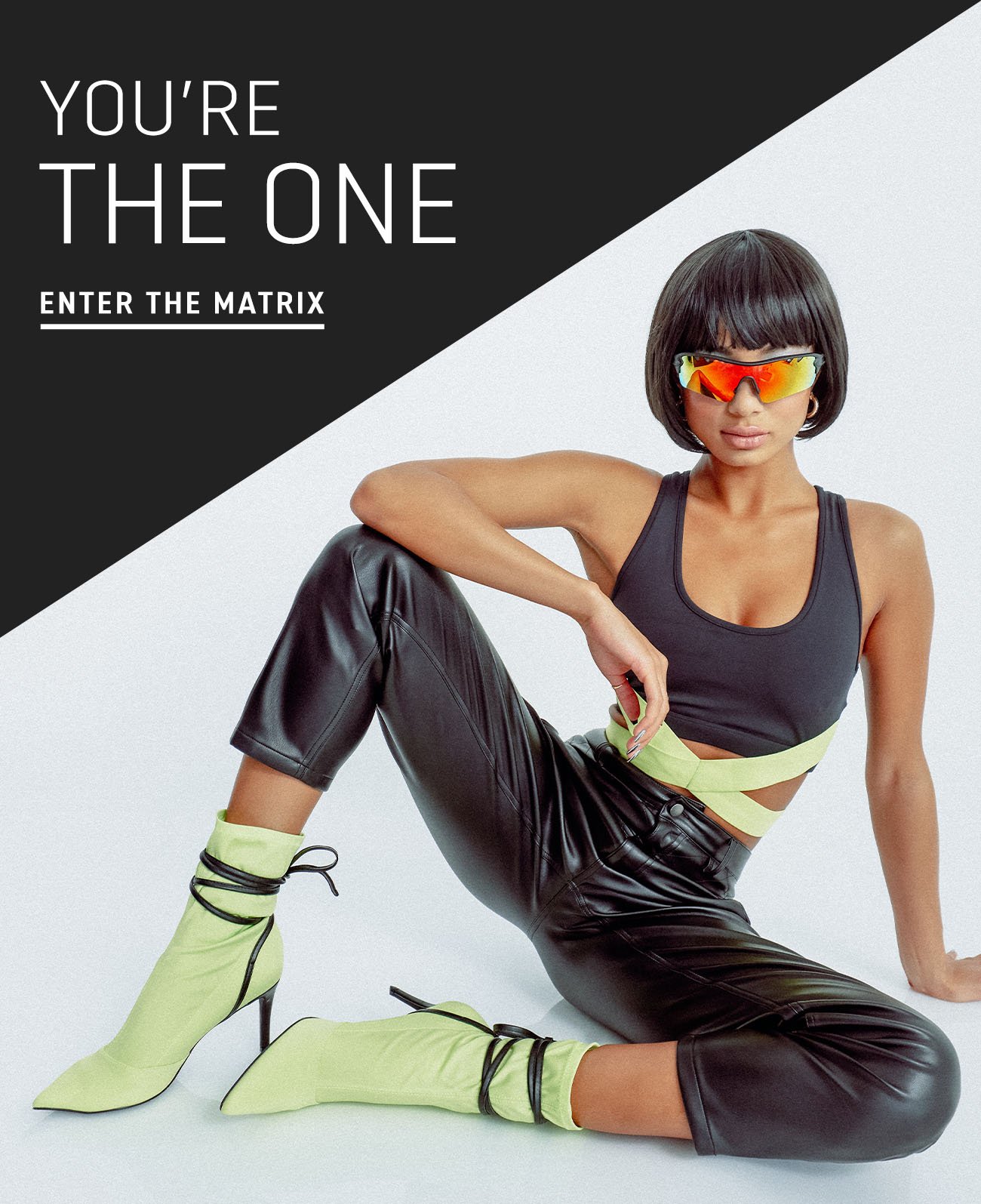 Matrix-Inspired Mobile Homepage Banner