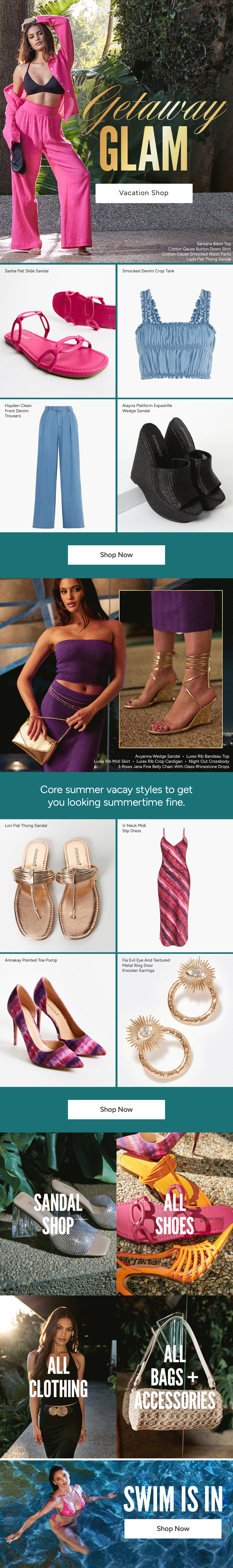 Vacation Shop Email Marketing Story