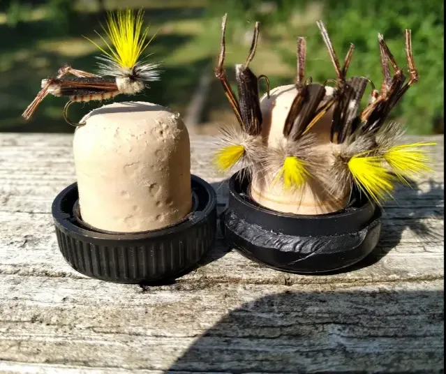 Fly fishing lures hand-made by Hoots custom flies.