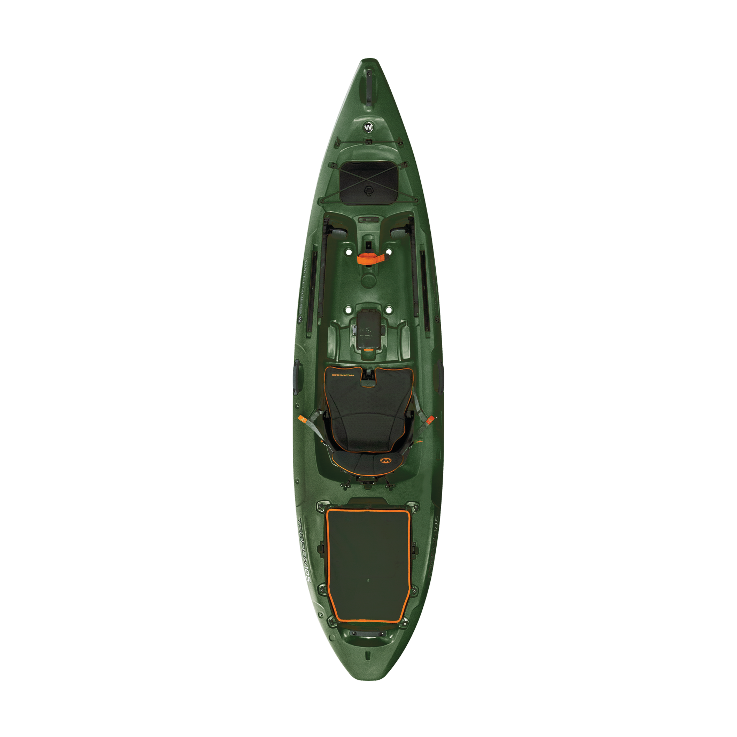 Top view of the Tarpon 105 in Forest Green color