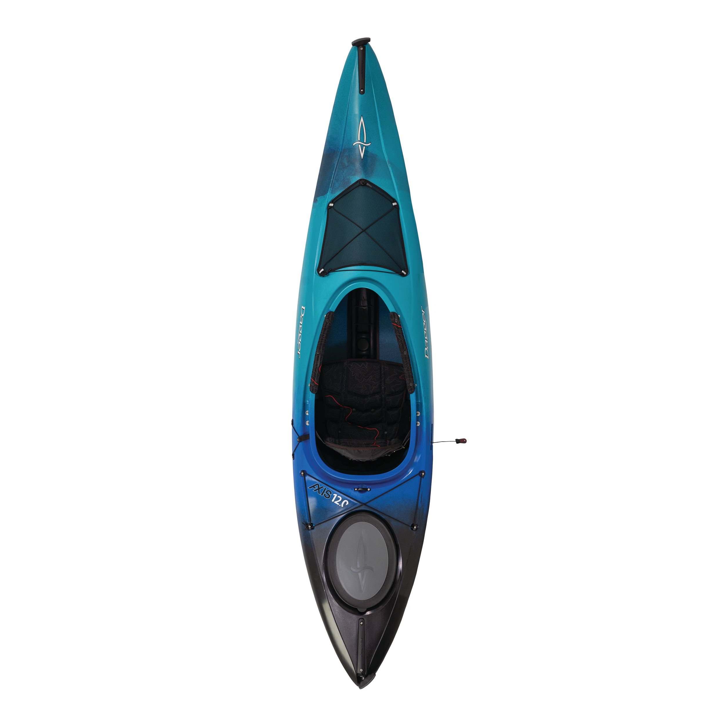 Top view of the Dagger Axis 12.0 in Blue Mist color