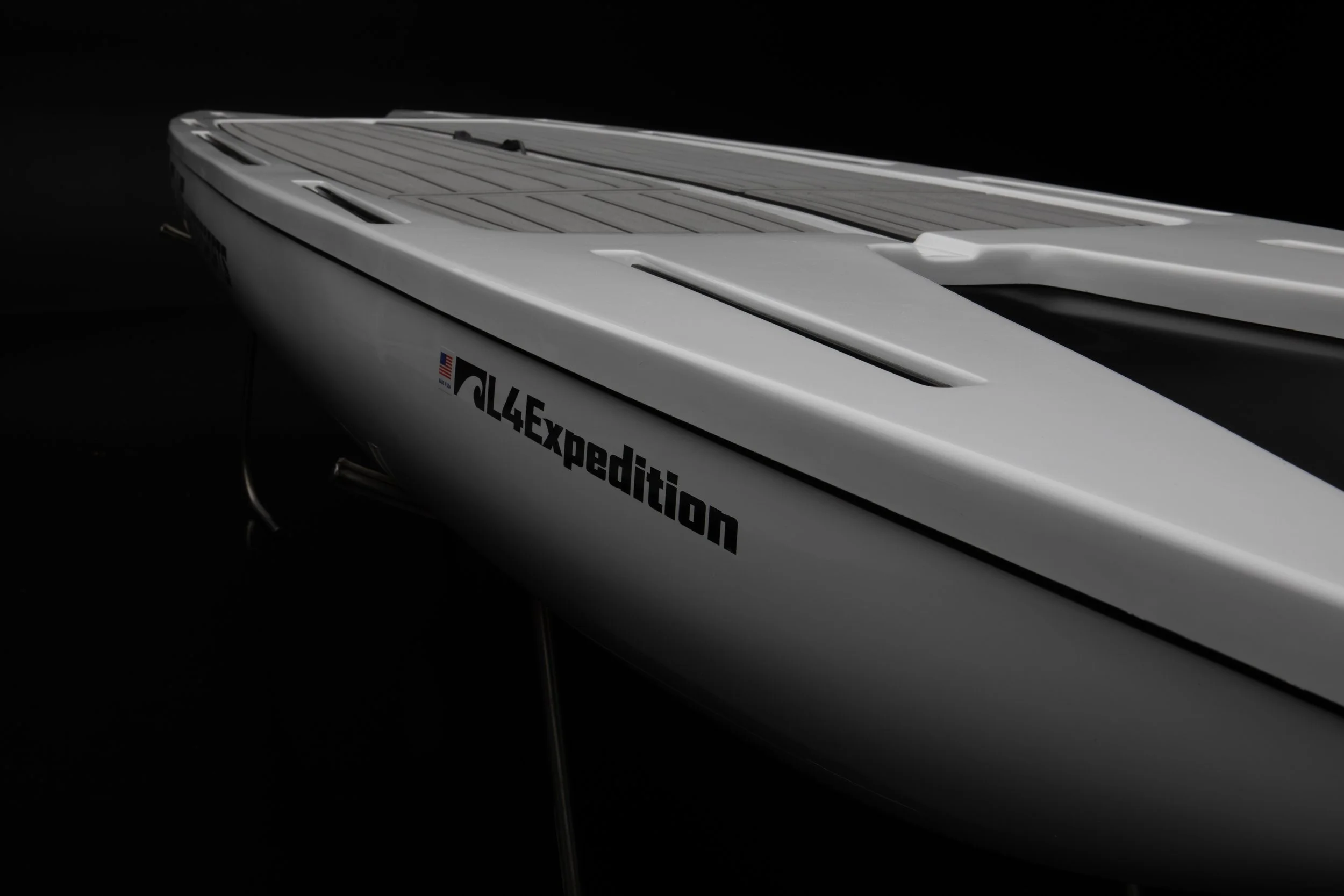 Side view of the L4 Expedition by LIVE Watersports