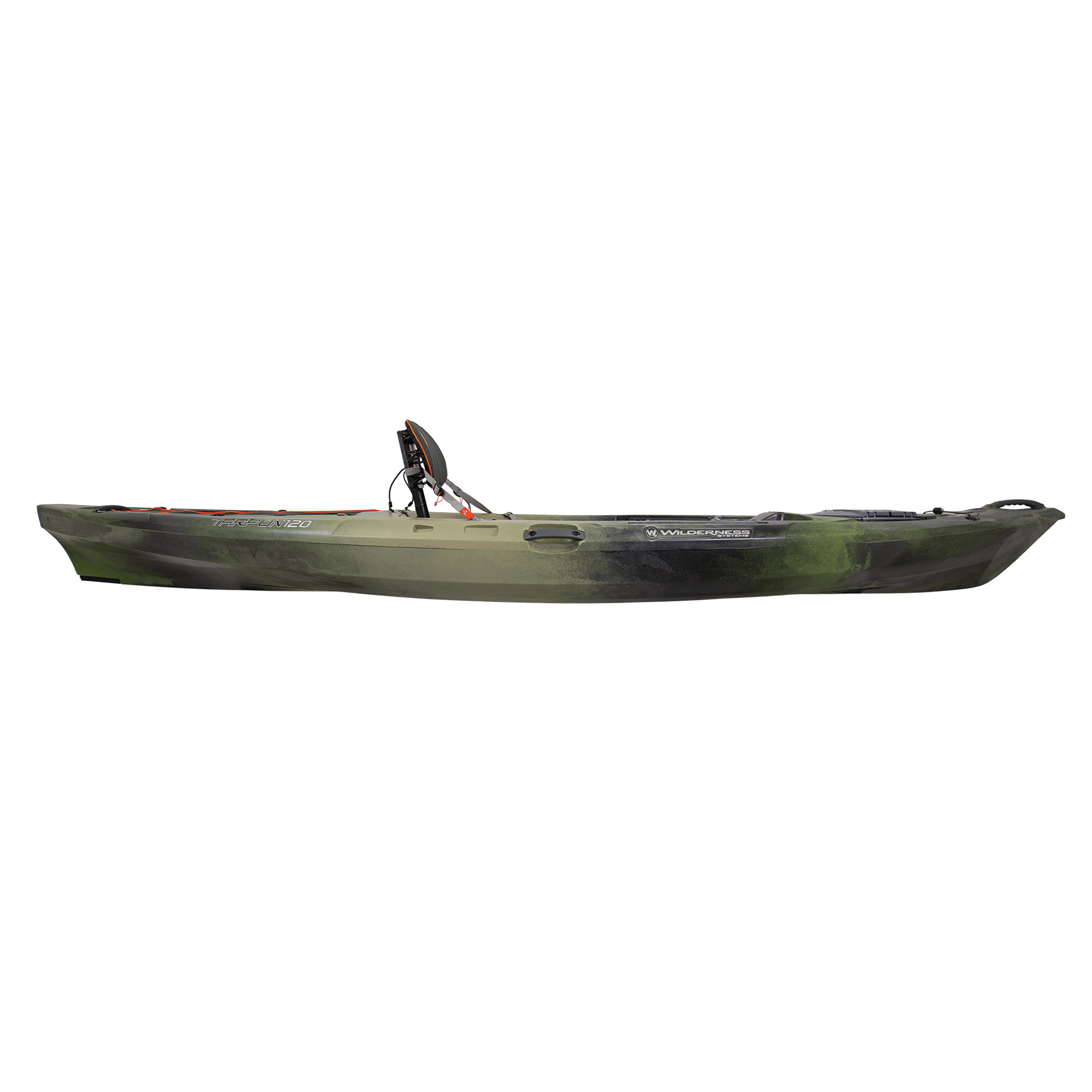 Side view of the Tarpon 120 in Mesa Camo color