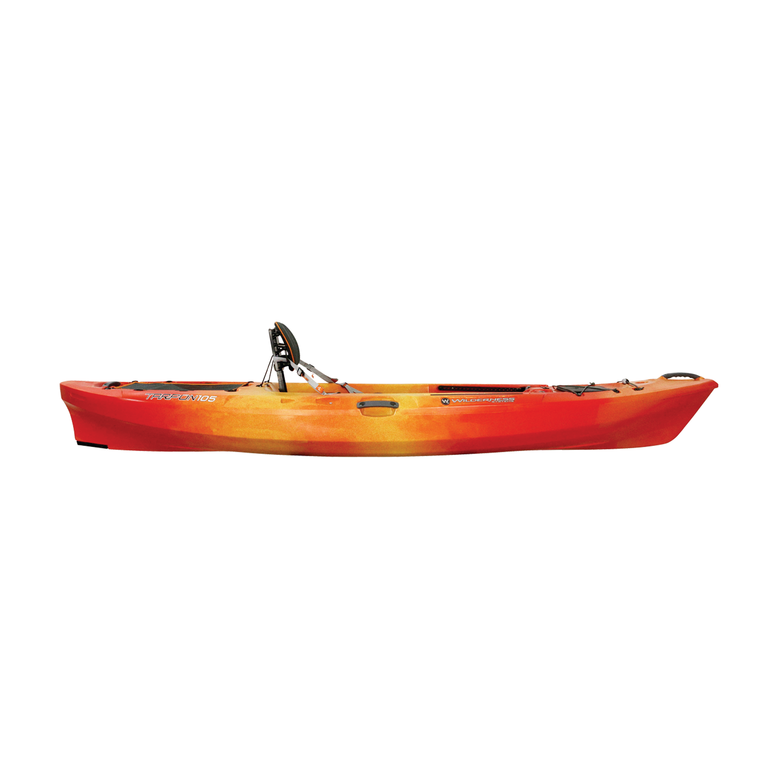 Side view of the Tarpon 120 in Mango color