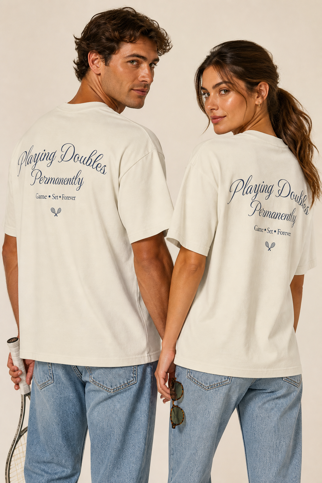 Playing Doubles Permanently Tee