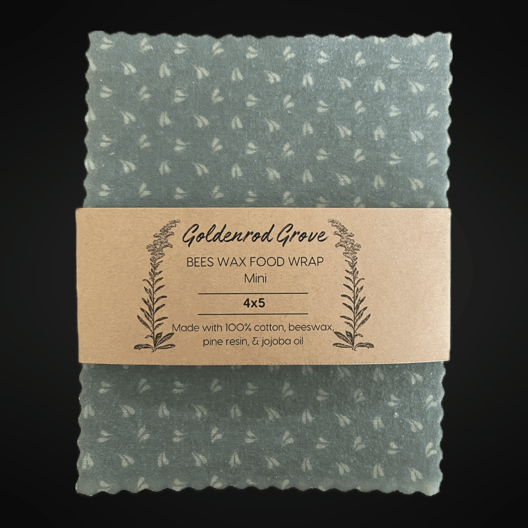 Beeswax Food Wrap | Light Blue Hearts