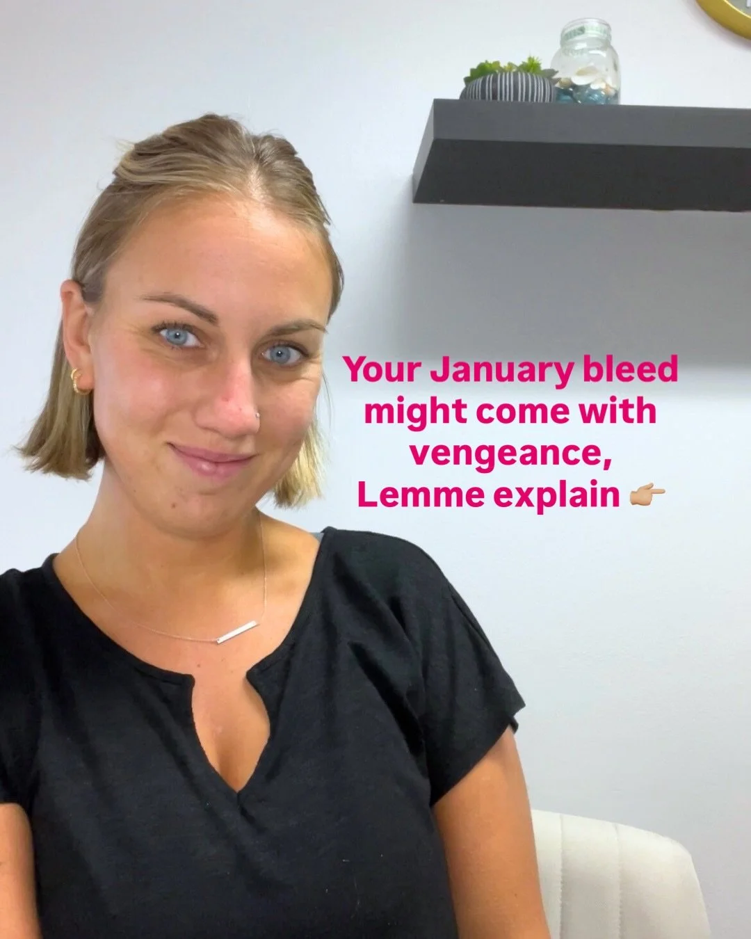 When your bleed comes for you with vengeance this month, you can&rsquo;t get mad at your body for working the way it&rsquo;s designed to 🥶

OOP I said it

Don&rsquo;t be surprised when sugar season, high stress, alcohol + sh*t food catches up to you