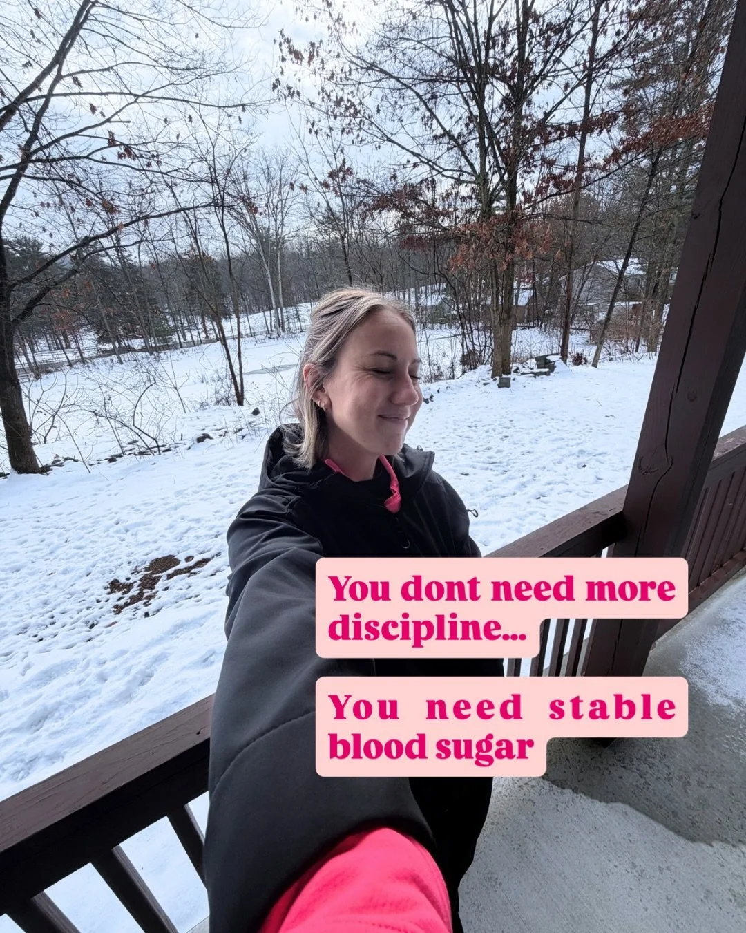When our blood sugar is on a roller coaster ride, there&rsquo;s no amount of &ldquo;discipline&rdquo; that&rsquo;s going to keep us from cravings or symptoms popping up. 

They&rsquo;re not random - it&rsquo;s our bodies response to the chaos inside.