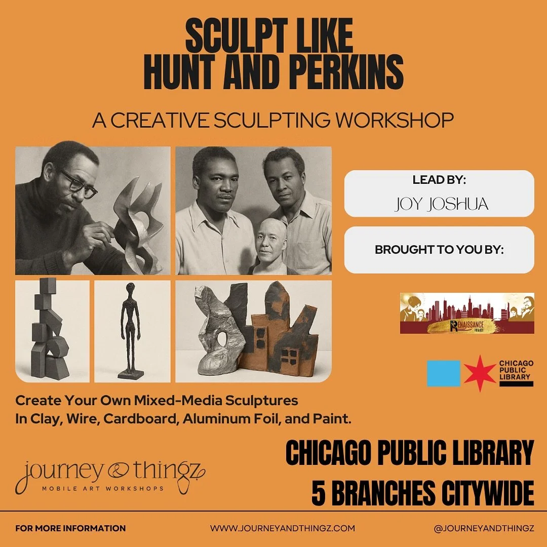Sculpt Like Hunt &amp; Perkins: A Creative Sculpting Workshop 🎨 

We&rsquo;re celebrating the legacy of two groundbreaking Black Chicago sculptors &mdash; Richard Hunt and Marion Perkins &mdash; through hands-on artmaking!

Join me, Joy Joshua, at C