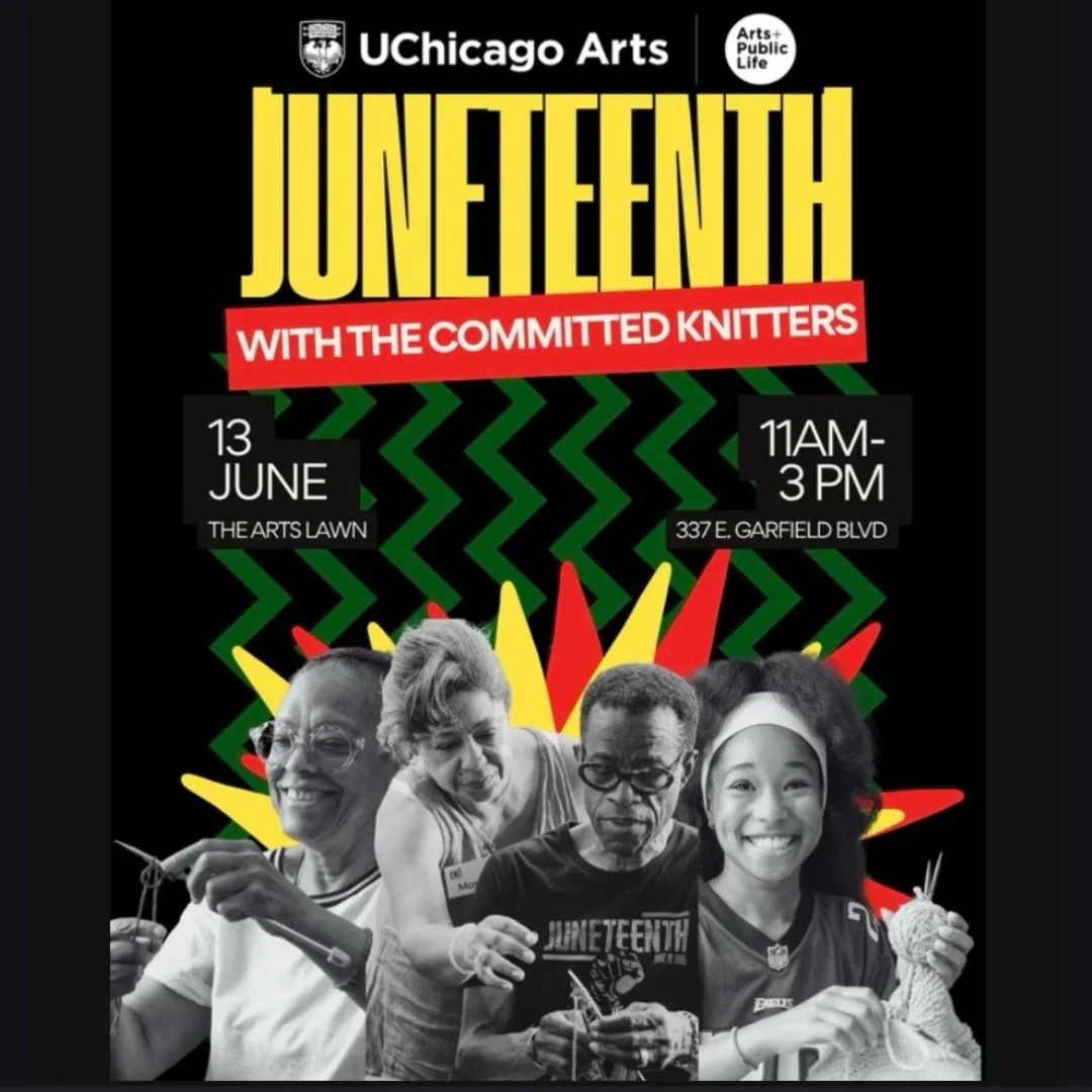 Join me at the Juneteenth with the Committed Knitters celebration hosted by @committedknitters55 and @artspubliclife for an afternoon of creativity, community, and making.

Stop by my rotating jewelry-making station and create a custom bracelet, earr